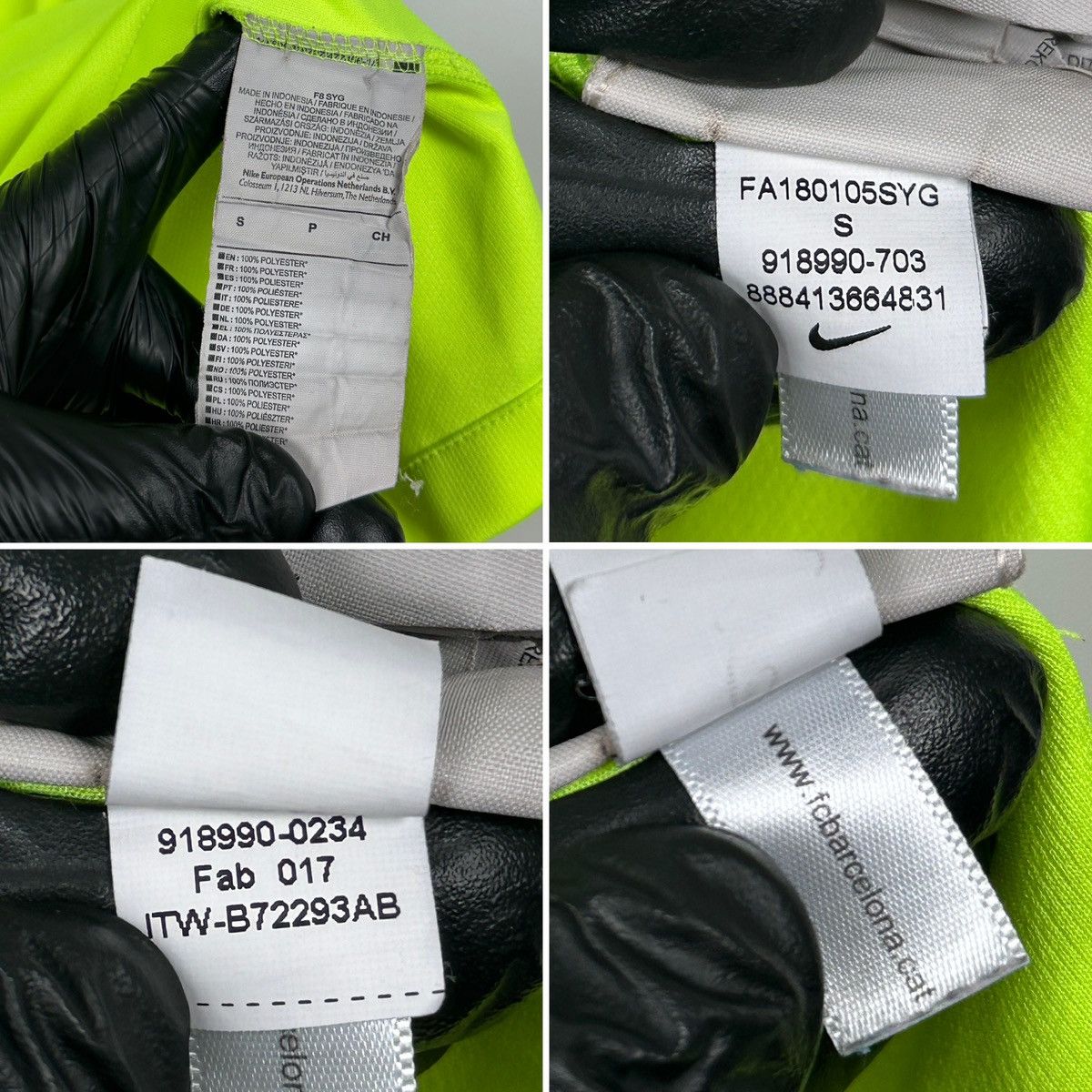 Nike 2018/19 Nike Barcelona Away Soccer Jersey Size US S / EU 44-46 / 1 - 22 Thumbnail