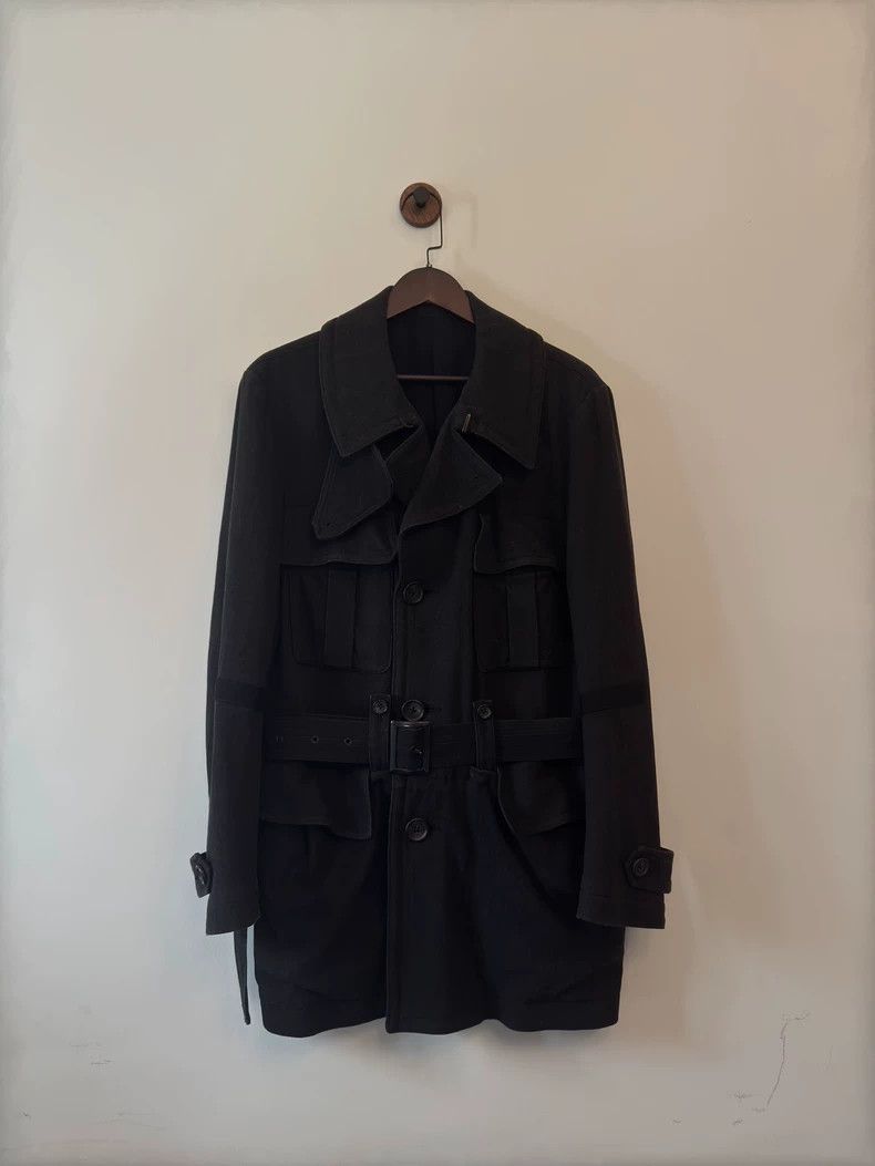 Yohji Yamamoto Yohji Yamamoto Black Label Wool Safari Jacket 2504-Nextarro Size US M / EU 48-50 / 2 - 1 Thumbnail