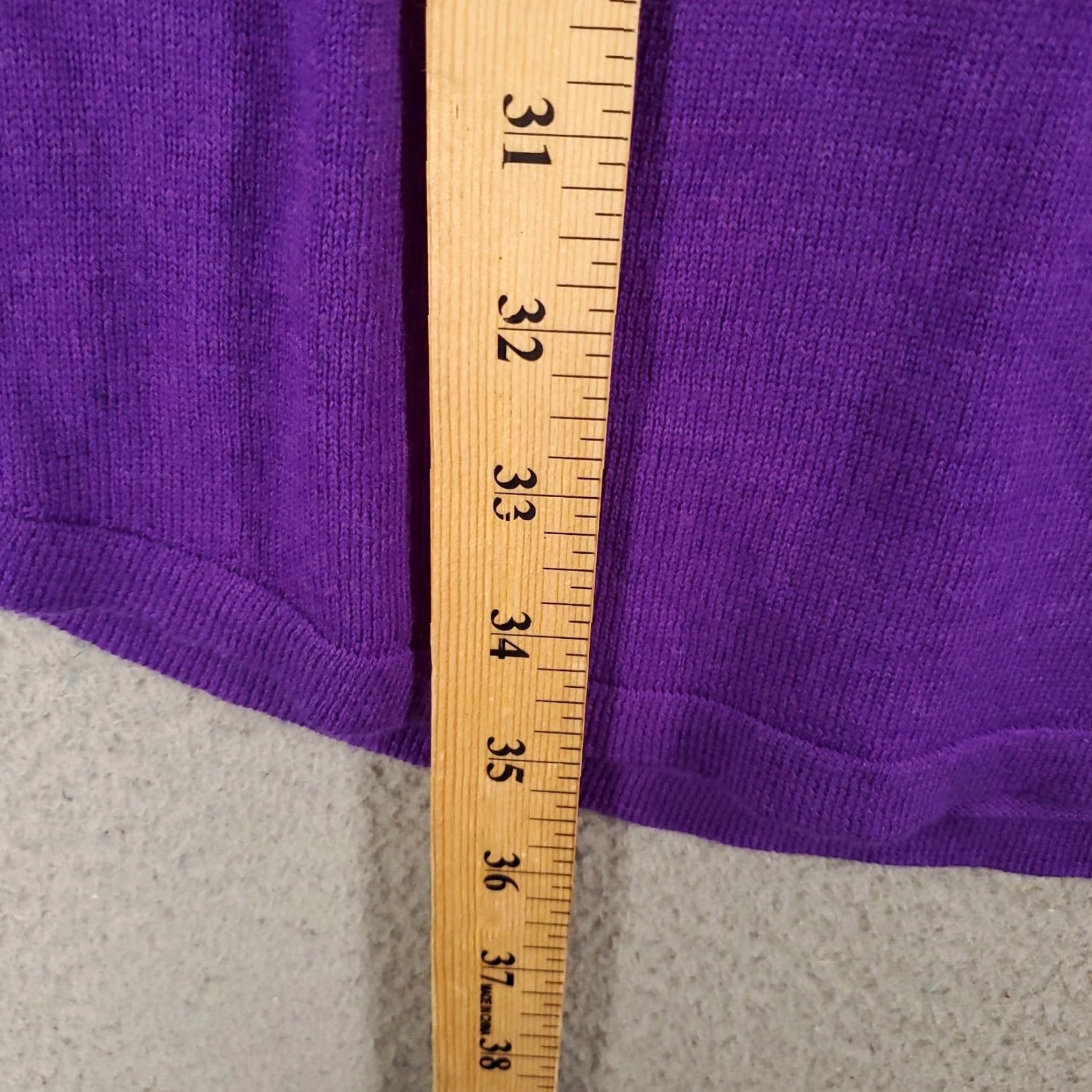 Eileen Fisher EILEEN FISHER Merino Wool Sweater Womens Small Purple Lightweight V-Neck Tunic Casual Size S / US 4 / IT 40 - 3 Thumbnail