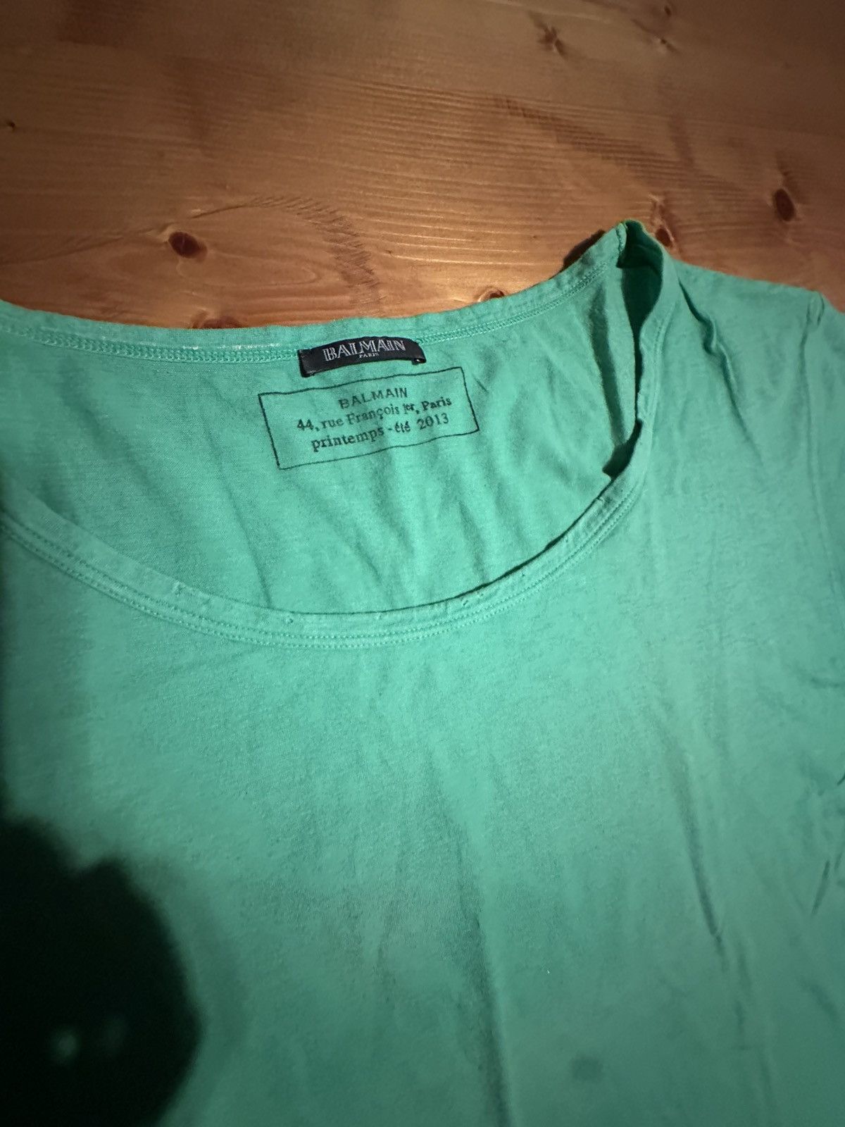Balmain Balmain Green Tshirt Large Crew Neck Size US L / EU 52-54 / 3 - 2 Thumbnail