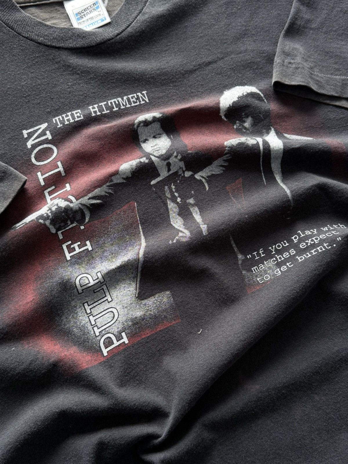 Vintage Vintage 90s Pulp Fiction Movie Film T-Shirt Tee Size US XL / EU 56 / 4 - 3 Thumbnail