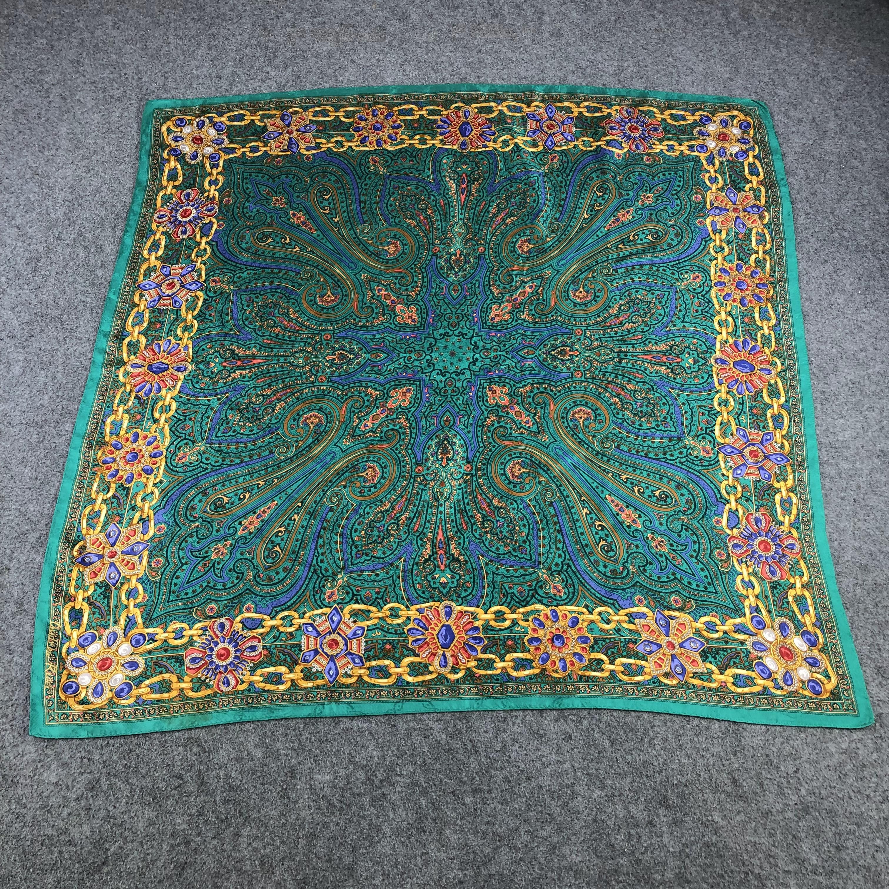 Vintage Vintage Andrea Ricci Jewelry Paisley Silk Scarf M386 Size ONE SIZE - 2 Thumbnail