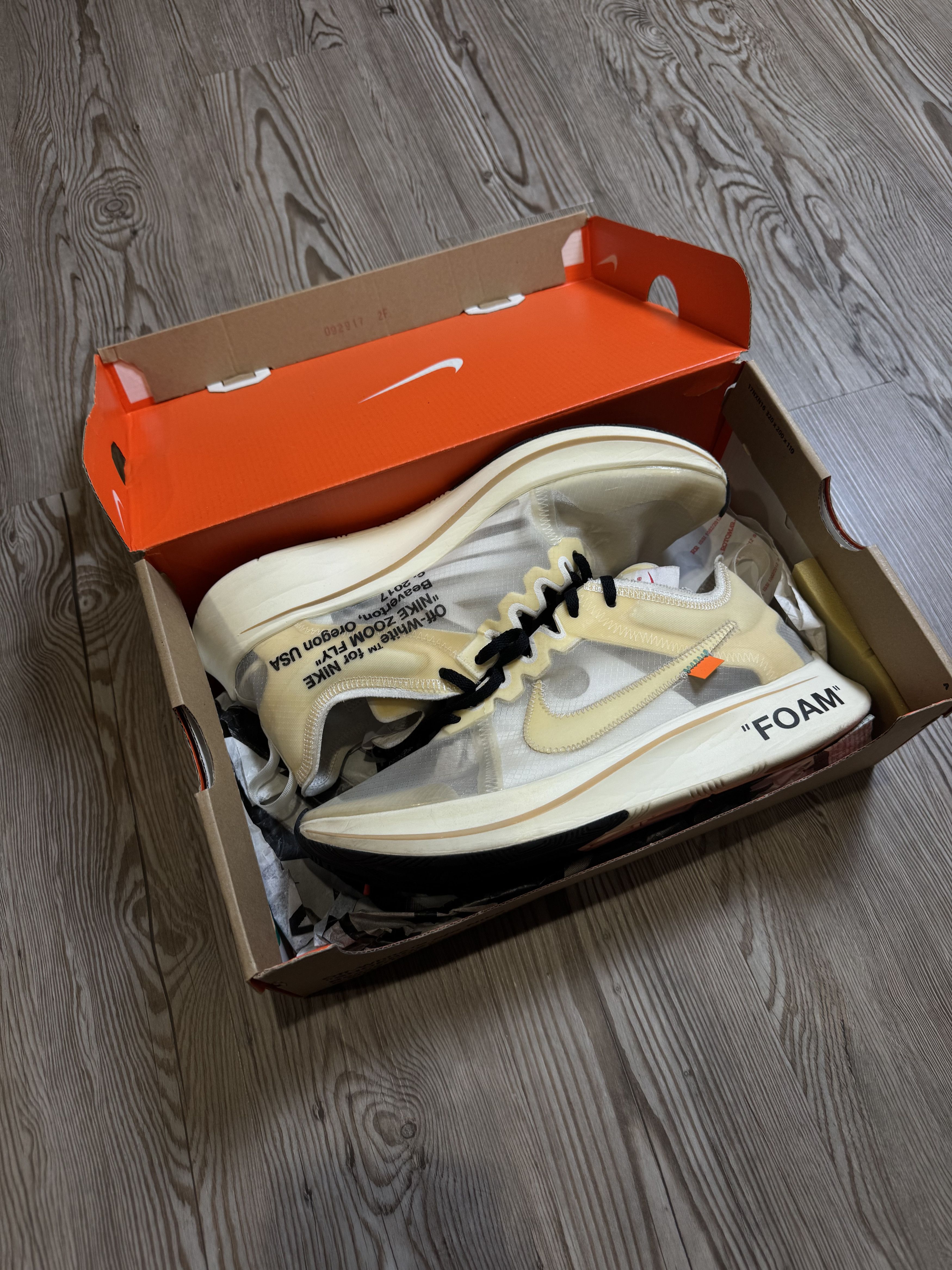 Nike × Off-White Nike X OFF-White Zoom Fly M10 Size US 10 / EU 43 - 1 Thumbnail