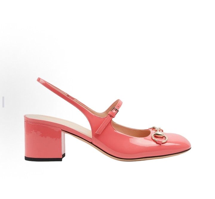 Gucci oc11z0126 Women's Horsebit Pumps in Pink Size US 8.5 / IT 38.5 - 1 Thumbnail