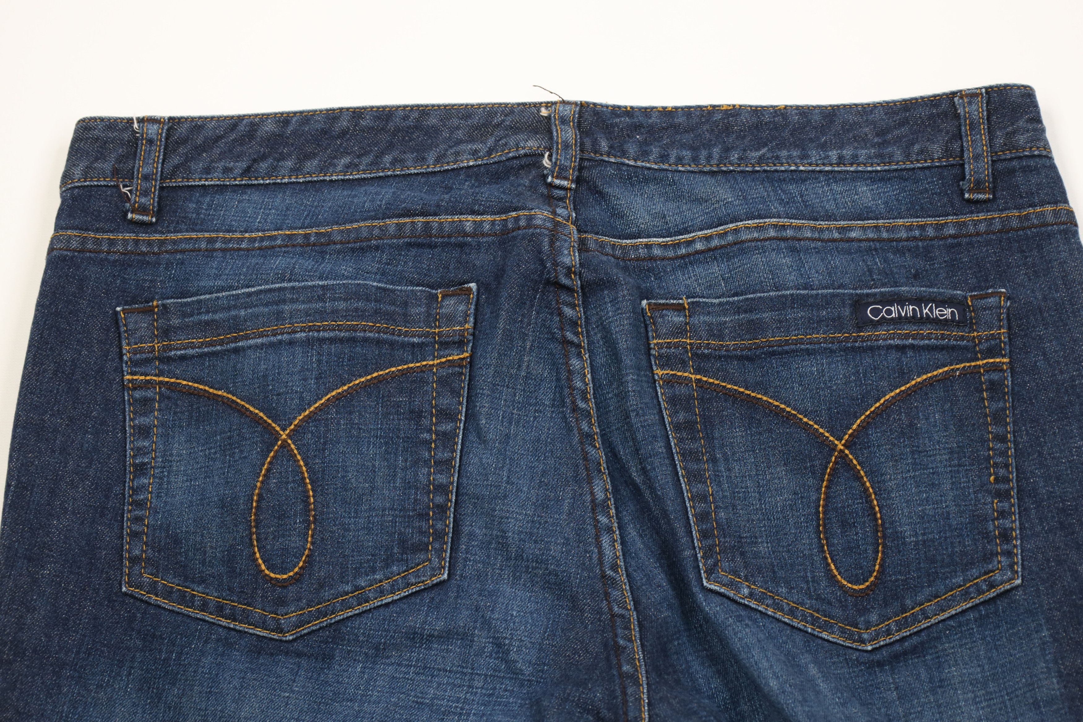 Calvin Klein Vintage Y2K Calvin Klein Babydoll Skinny Straight Leg Jeans Size 36" / US 14 / IT 50 - 13 Thumbnail