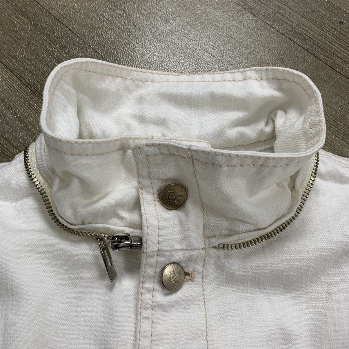 Japanese Brand Enrico Coveri Bandiera Trucker Fur Jeans Jacket Size US L / EU 52-54 / 3 - 13 Thumbnail