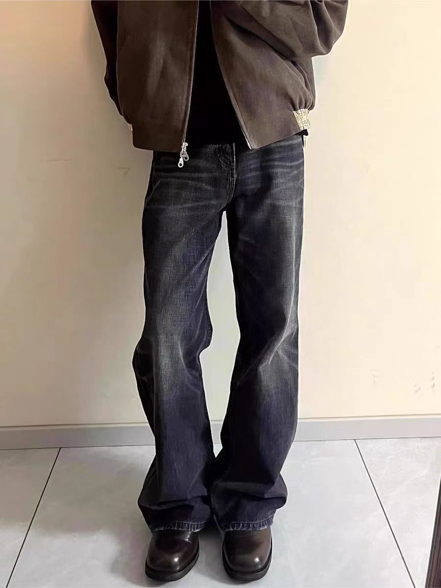 Japanese Brand × Jean Vintage wash baggy micro flare jeans Size US 34 / EU 50 - 2 Thumbnail