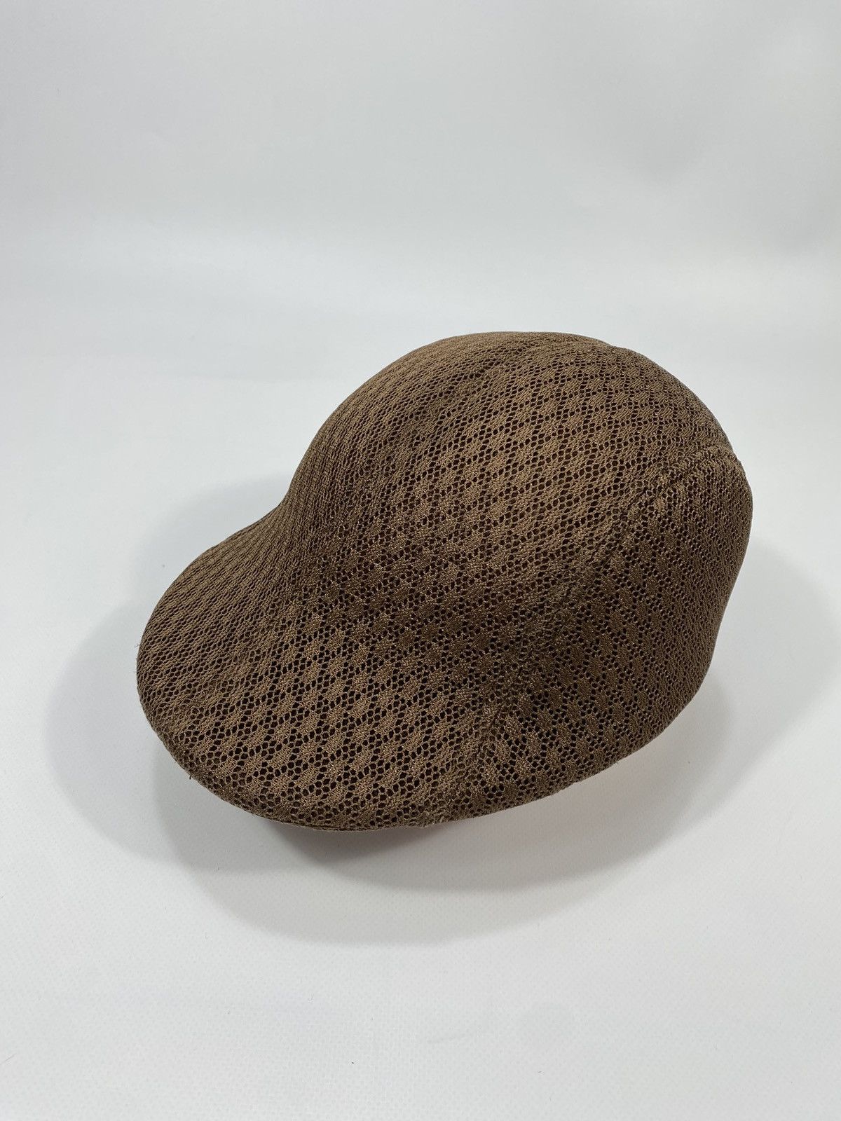 Vintage Vintage Mesh Guipure Material Flat Cap Sport Hat Size ONE SIZE - 6 Thumbnail