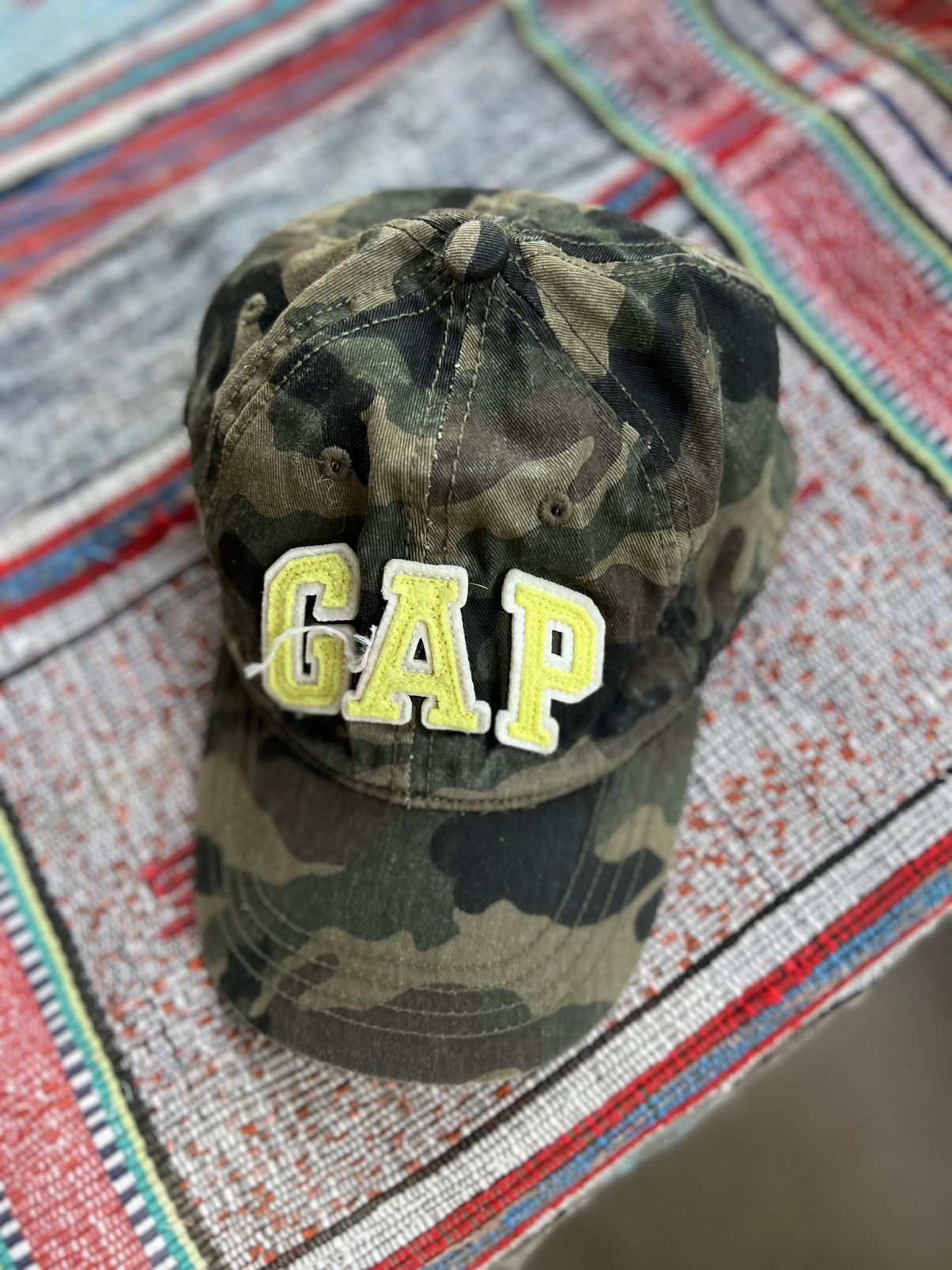 Gap 🔥 Vintage GAP Camo Cap – One Size Size ONE SIZE - 4 Thumbnail