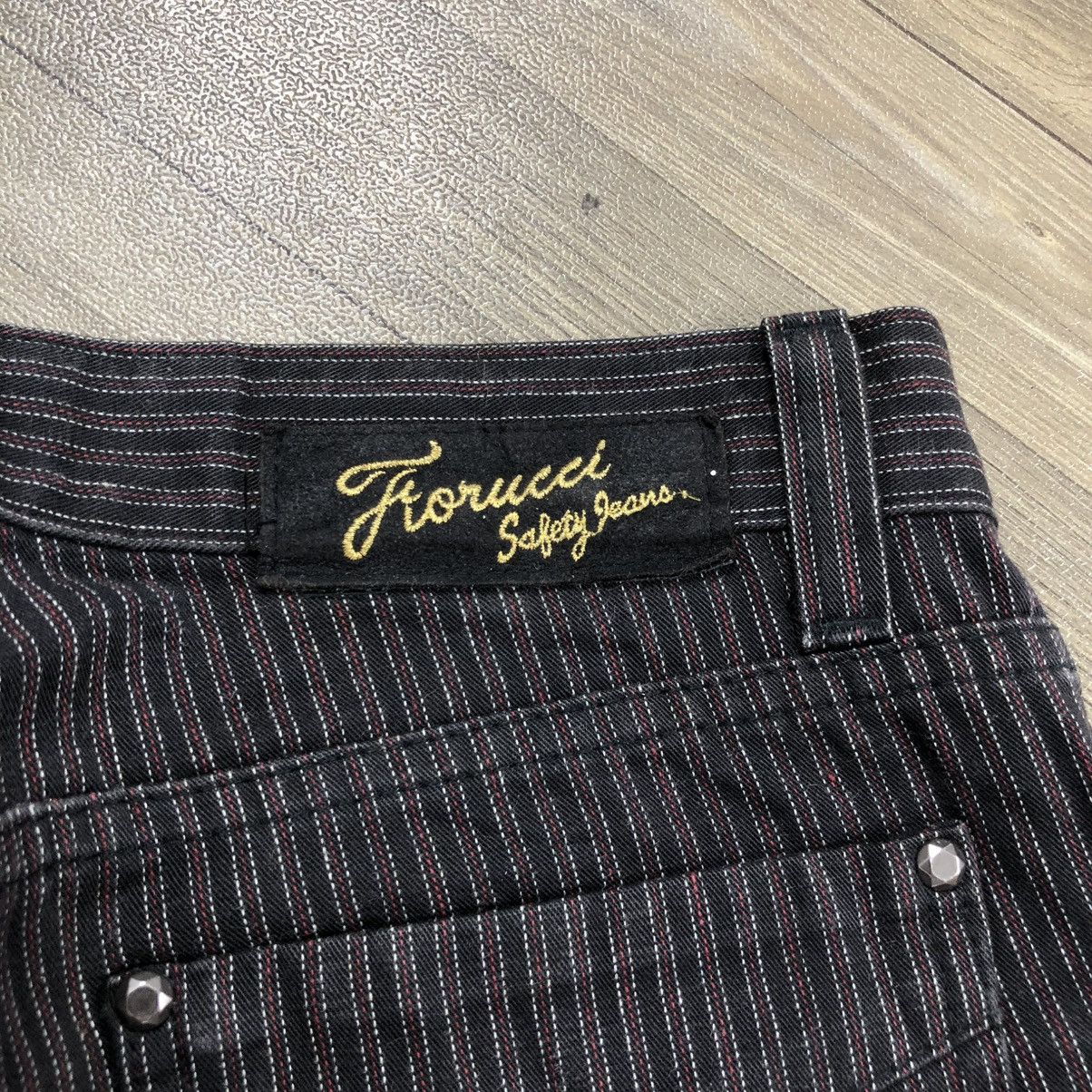 If Six Was Nine 1990s Fiorucci Safety Stripped Baggy Lgb Y2K Flared Jeans Size US 30 / EU 46 - 12 Thumbnail