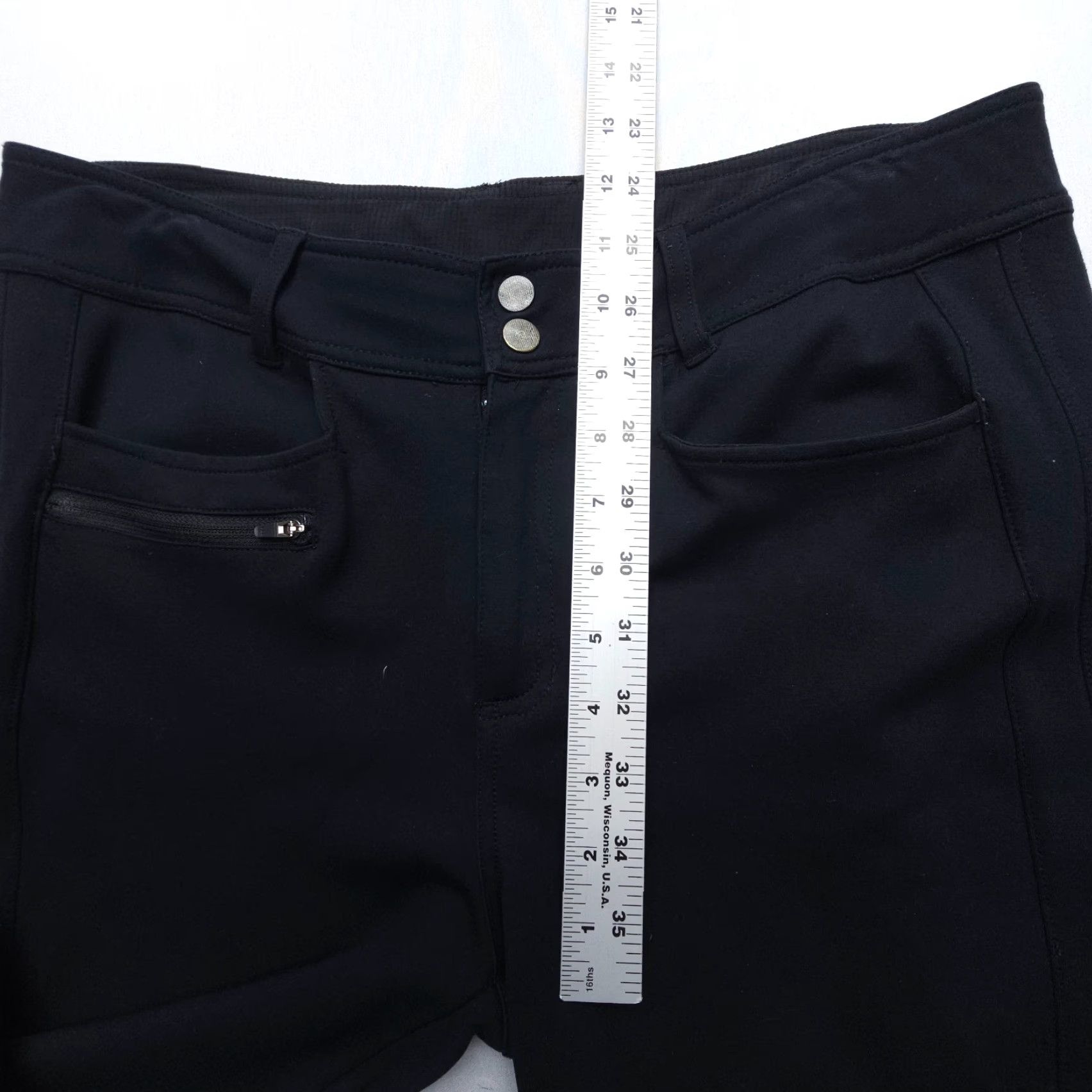 Vintage Title Nine Active Stretch Ponte Pants Womens 12 Black Hiking Walking Golf Travel Pants Mens Womens? Size 34" / US 12 / IT 48 - 5 Thumbnail