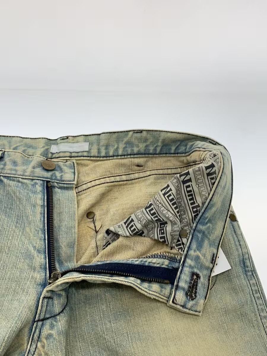 Jean Paul Gaultier AW02 Mud Processed Denim Jeans Size US 31 - 3 Thumbnail