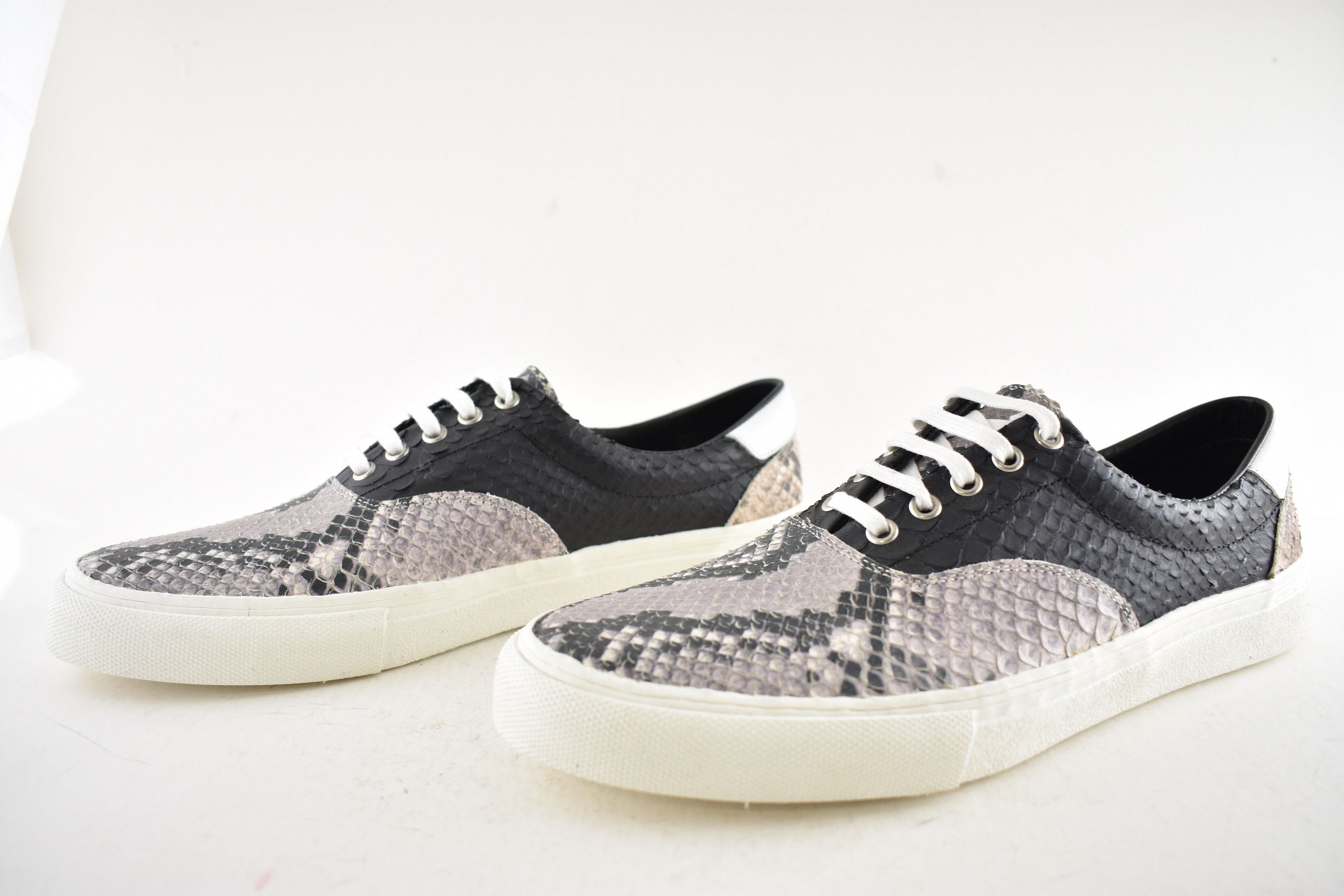 Amiri Amiri Python Snakeskin Lace Up Tie Low Top Sneakers 44 11 Size US 11 / EU 44 - 11 Thumbnail