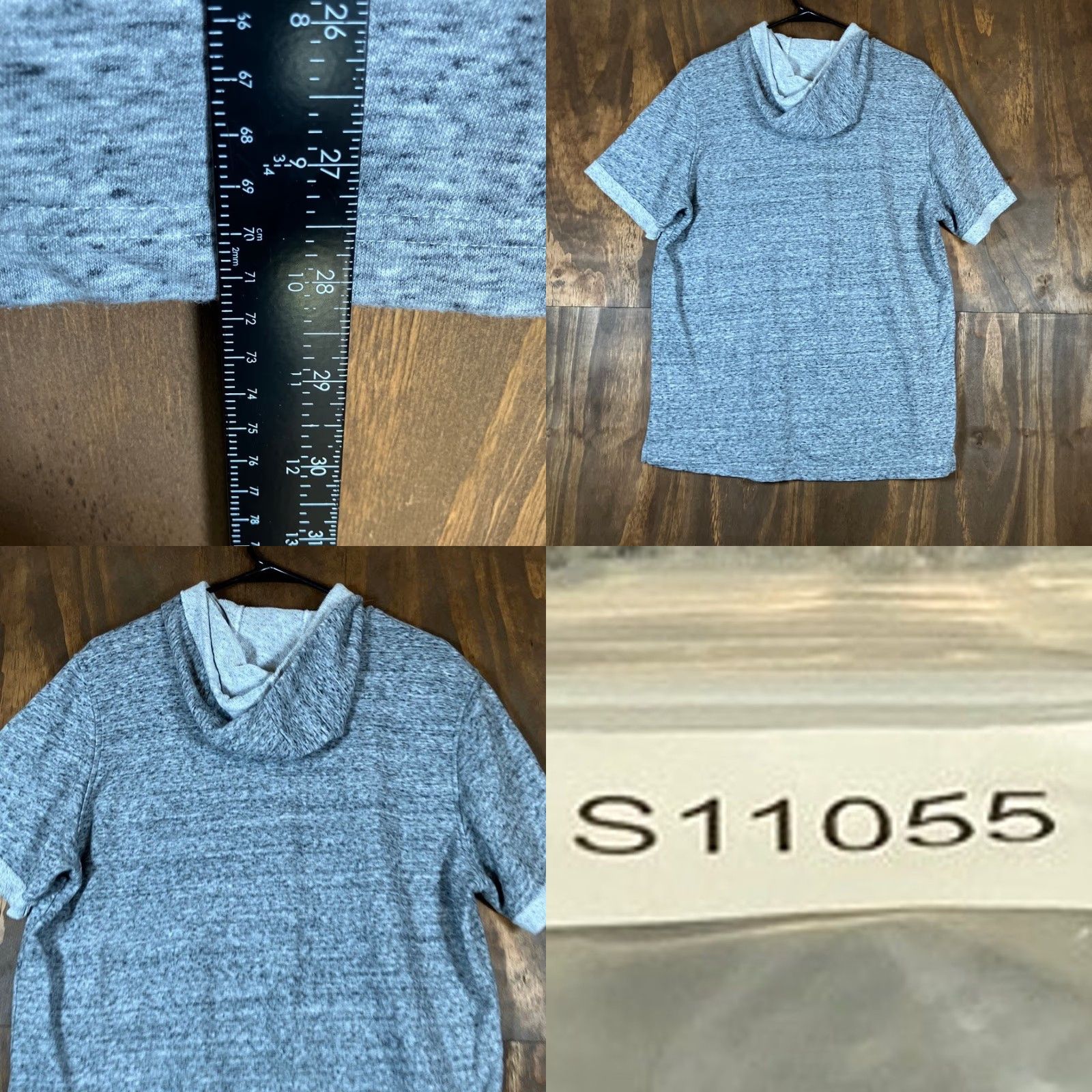 Under Armour Under Armour Hoodie Mens Gray Terry Short Cuffed Sleeve Pocket Athletic Large Pullover Hooded Size US L / EU 52-54 / 3 - 8 Thumbnail