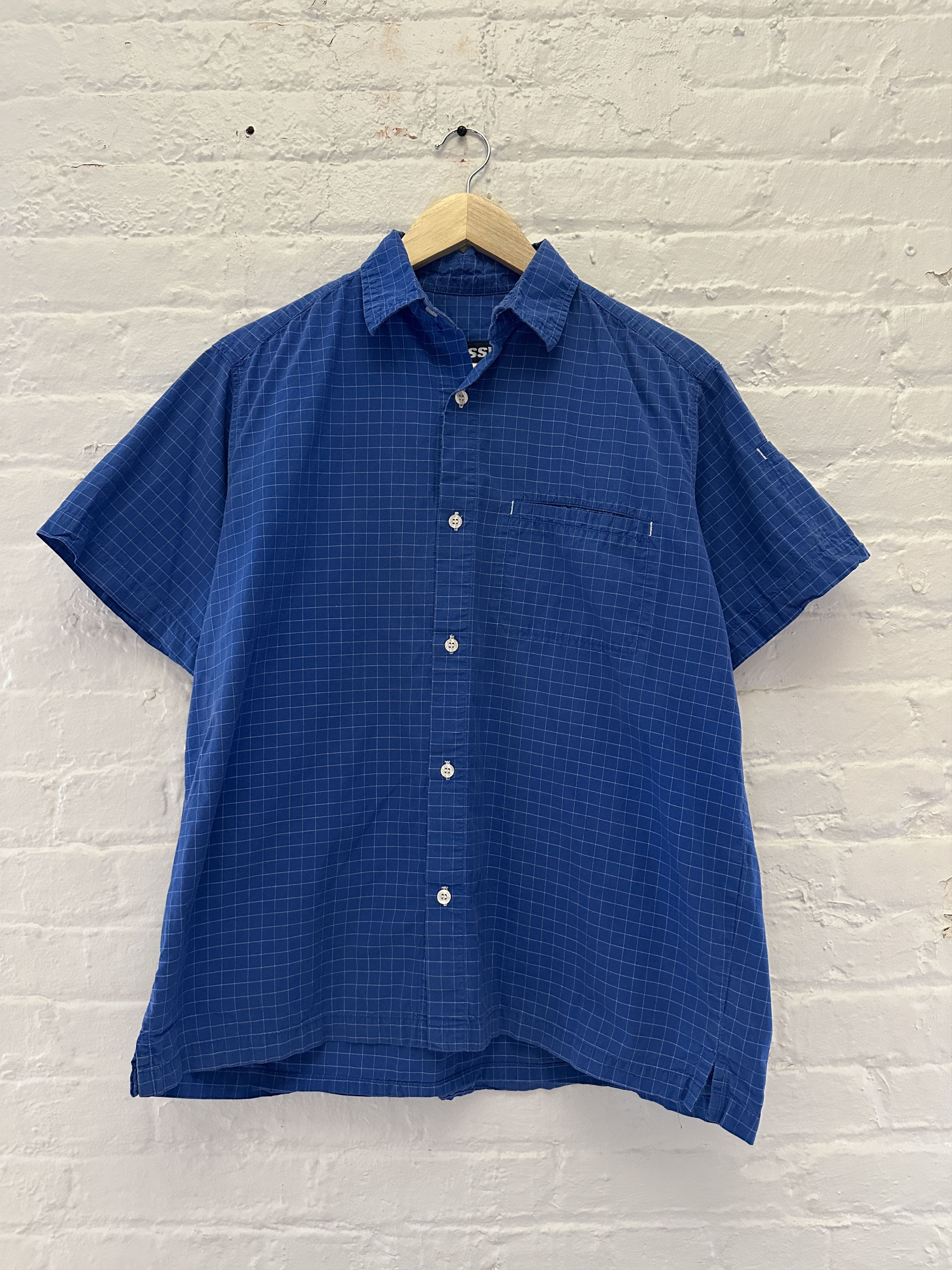 Vintage Stussy 2000s Short Sleeve Button Up Shirt