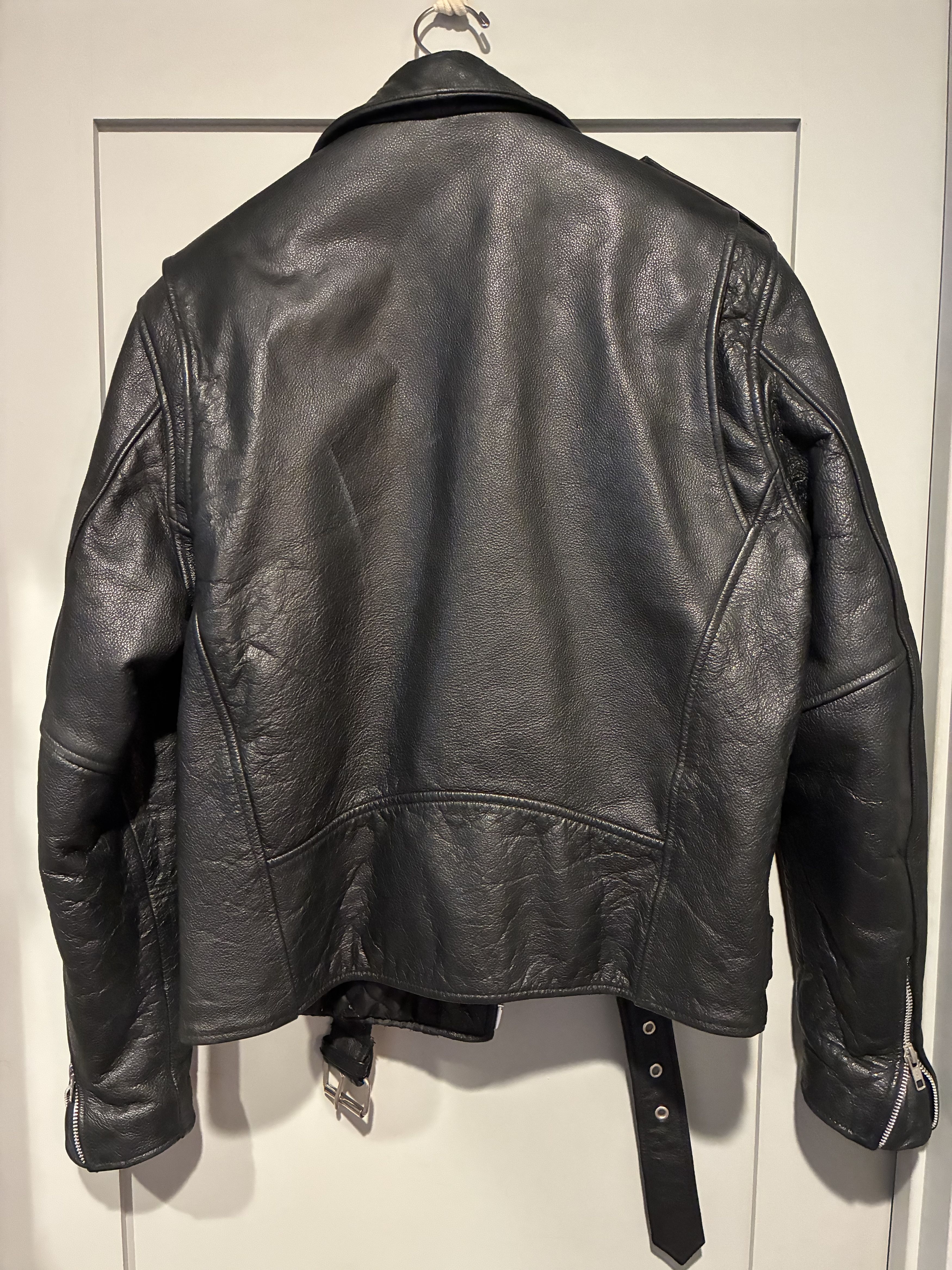 Fmc FMC leather biker jacket classic 100% genuine leather Size US S / EU 44-46 / 1 - 3 Thumbnail