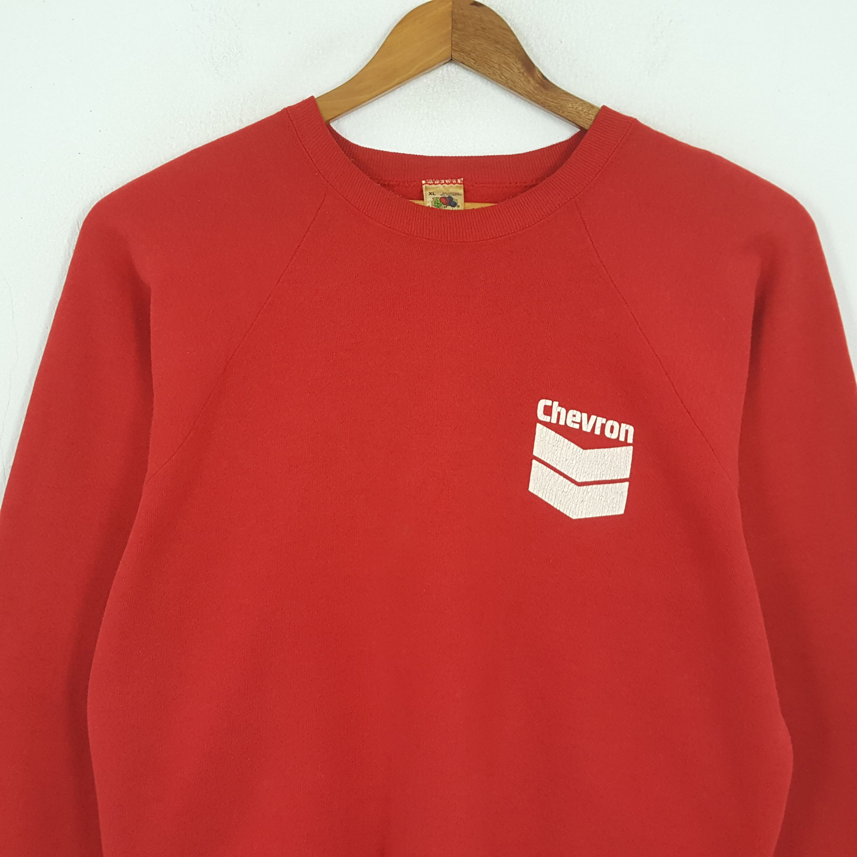 Petrol Industries × Vintage Vintage 90's CHEVRON American Petroleum Company Sweatshirts Size US XL / EU 56 / 4 - 2 Thumbnail