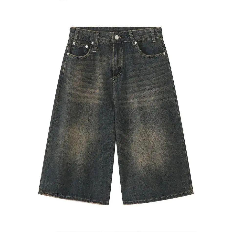 Japanese Brand Loose wide leg retro denim shorts Size US 32 / EU 48 - 4 Thumbnail