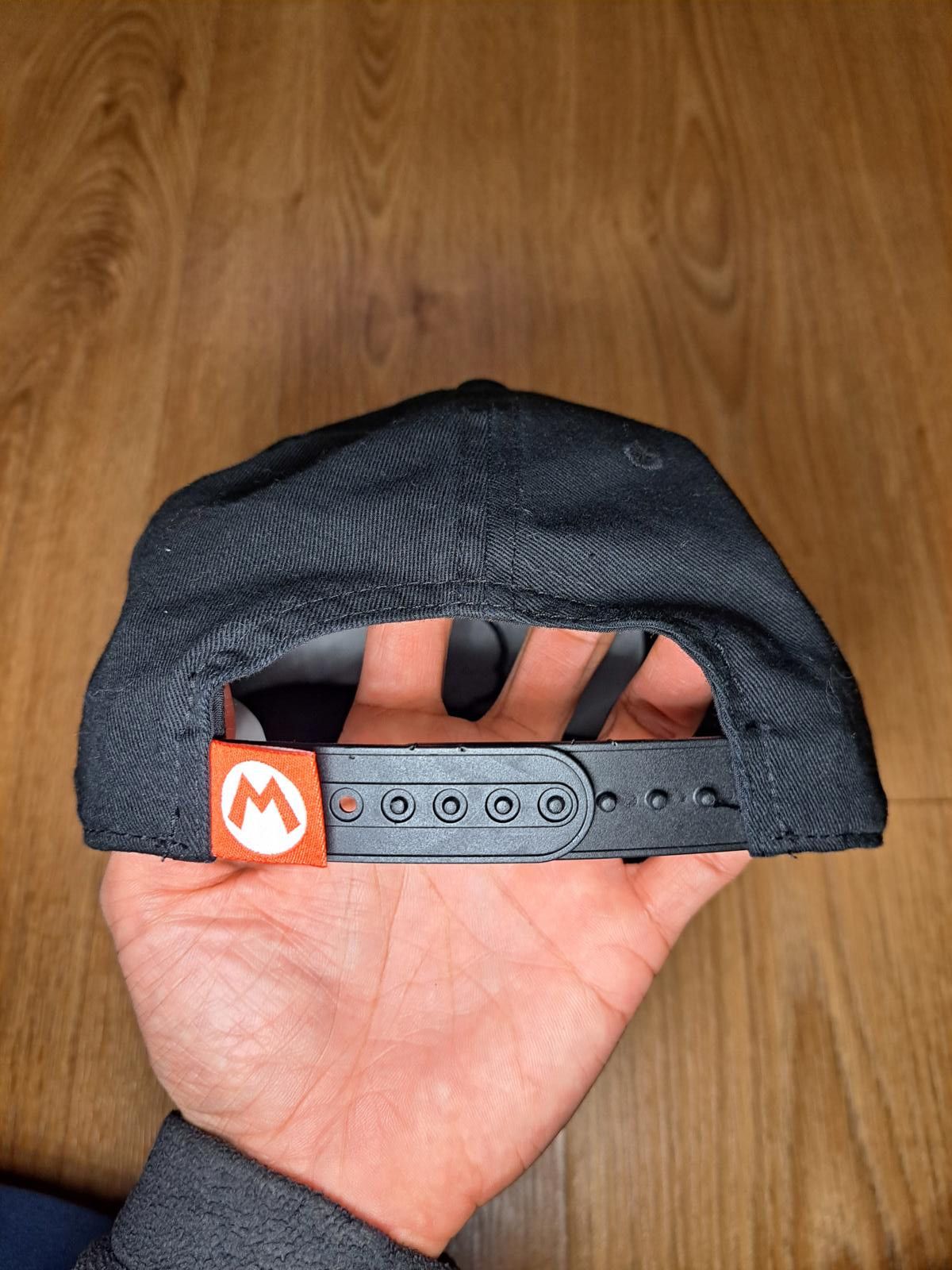 Nintendo Nintendo Super Mario Black Adjustable Snapback Hat Size ONE SIZE - 3 Thumbnail