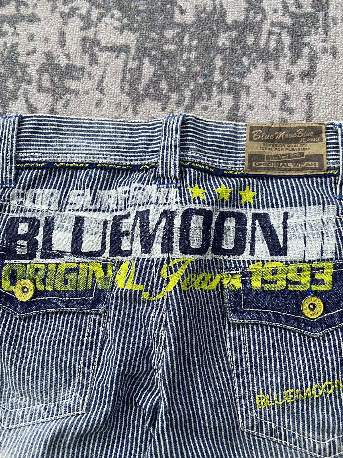Hysteric Glamour Japanes Y2K Blue Moon Blue Distressed Jeans Size US 28 / EU 44 - 8 Thumbnail
