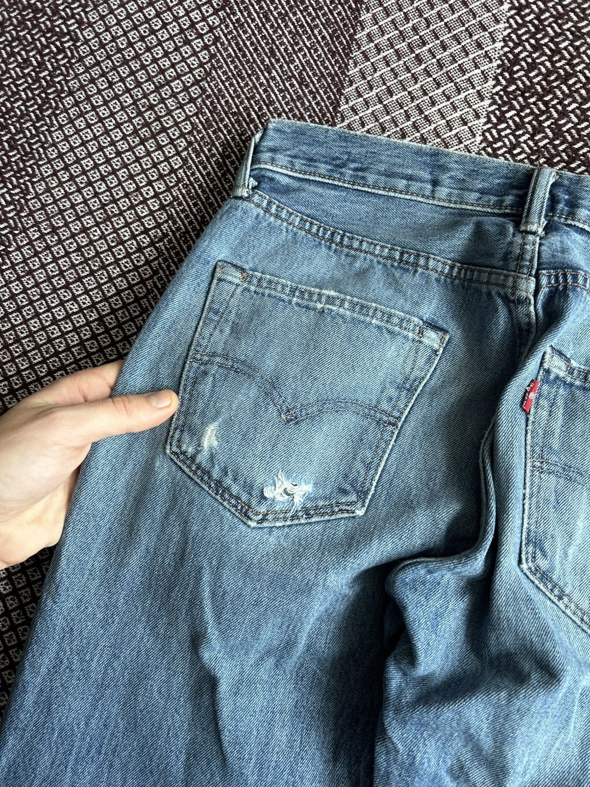 Levi's Vintage Levis 501 Wash Distressed Denim Jeans Size 30 Solid Size US 30 / EU 46 - 8 Thumbnail