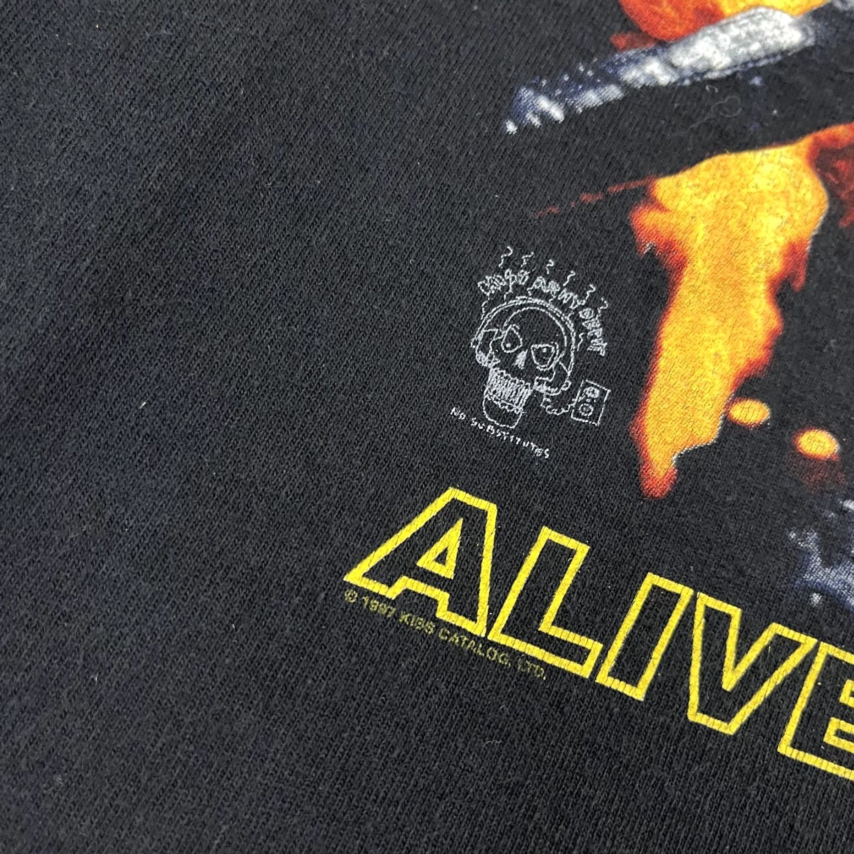 Vintage VINTAGE Kiss Shirt Mens L Graphic Tee Black Alive Worldwide 1996 1997 Concert Tour USA 90s Mens Size US L / EU 52-54 / 3 - 5 Thumbnail