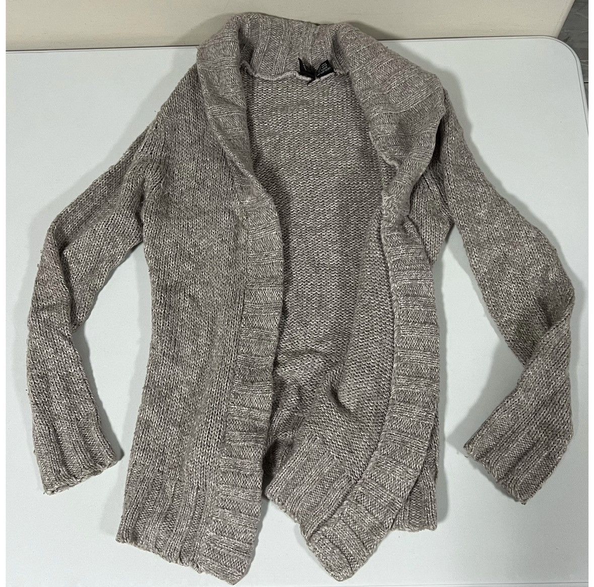 Vintage Beige Brown Knit Winter Cardigan Sweater Outerwear Size S 🤎✨ Size S / US 4 / IT 40 - 1 Thumbnail