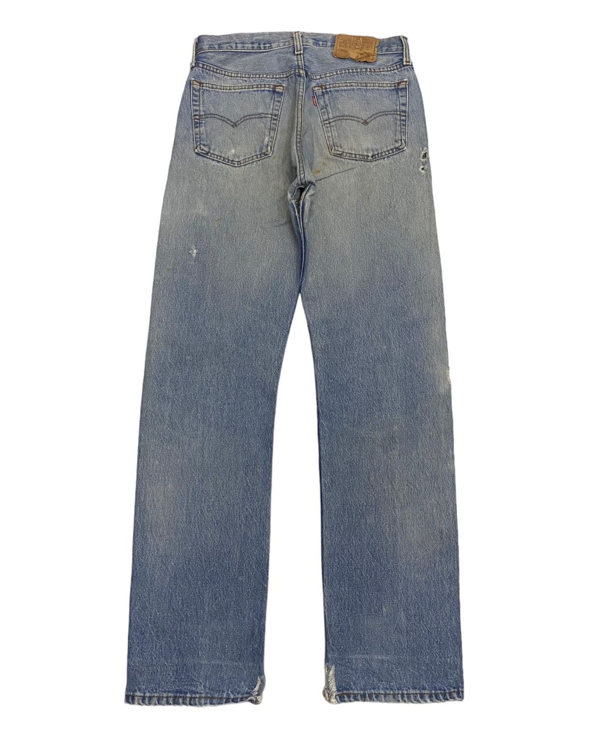 Levi's × Levi's Vintage Clothing VINTAGE LEVIS 501 DISTRESSED LEG CUT DENIM JEANS Size US 30 / EU 46 - 4 Thumbnail