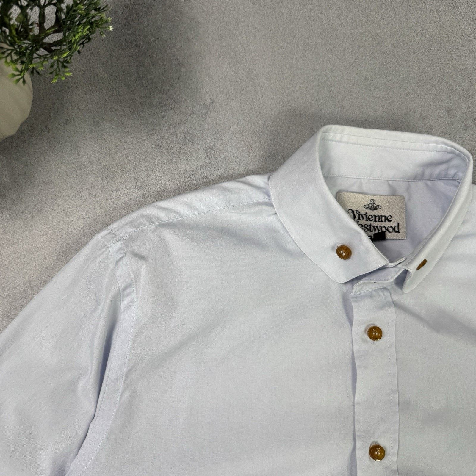 Vivienne Westwood Vivienbe Westwood Men Button Up Shirt Size 52 Blue Size US L / EU 52-54 / 3 - 1 Thumbnail