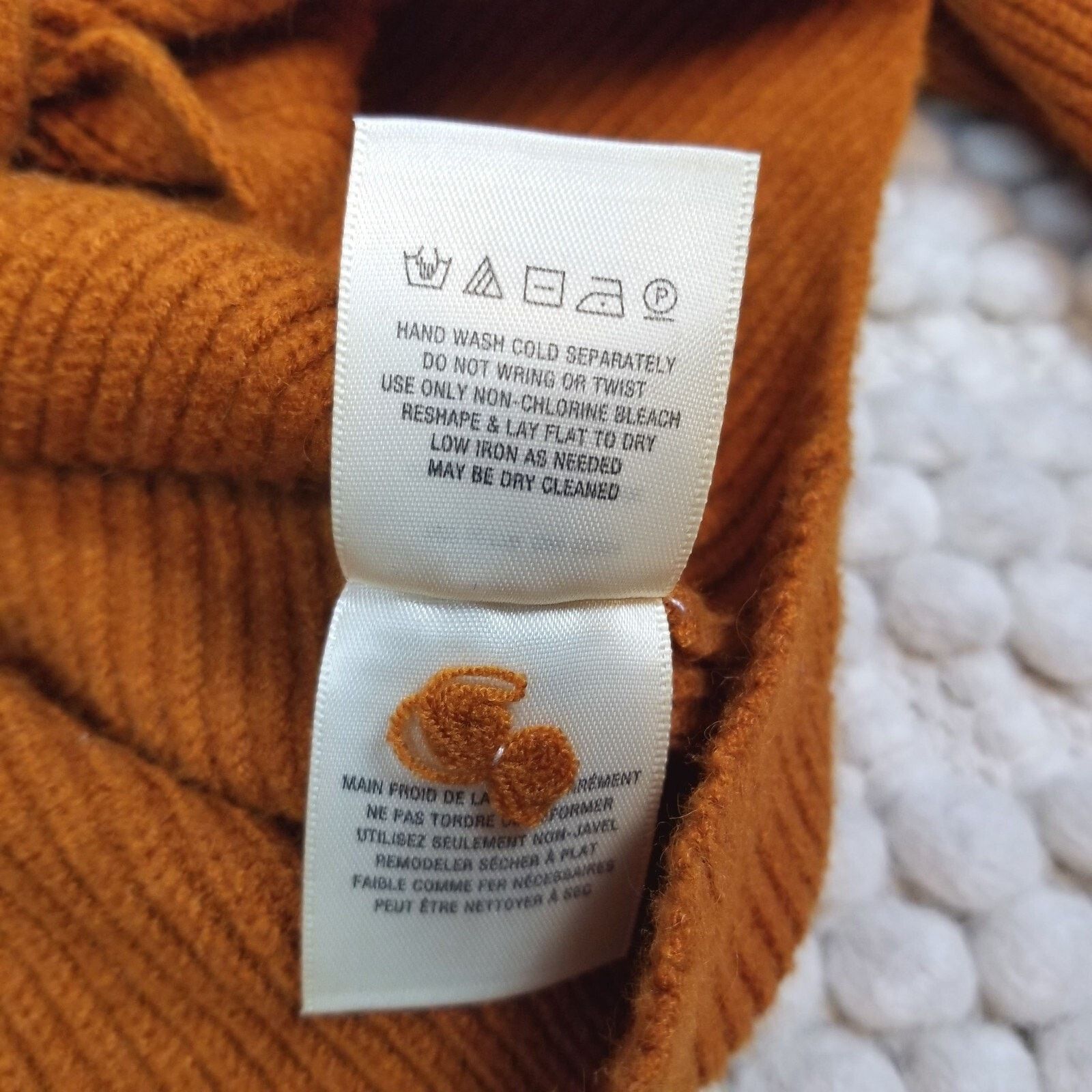 Anthropologie Moth by Anthropologie Tie Front Sweater Orange Terracotta L Size L / US 10 / IT 46 - 8 Thumbnail