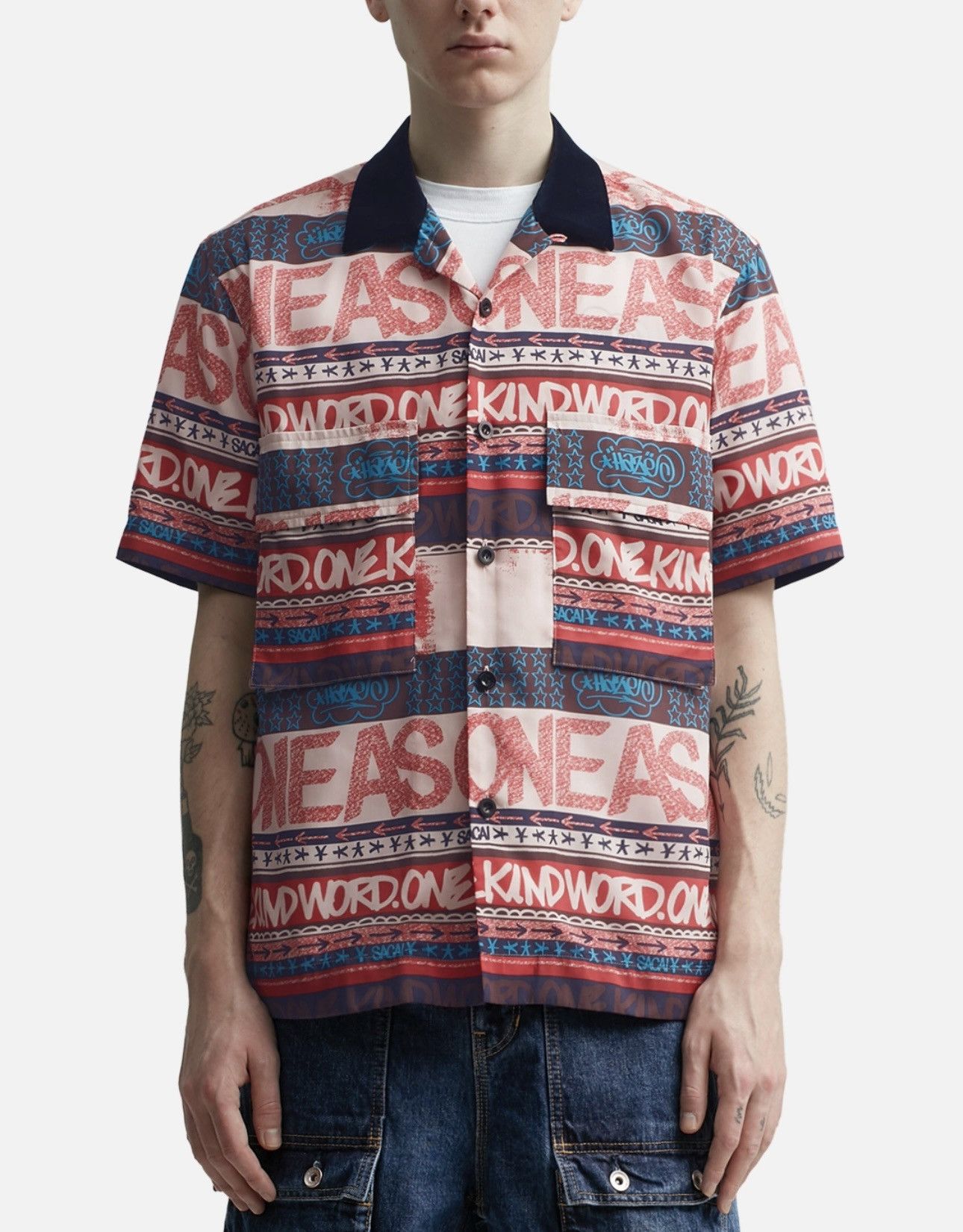 Sacai Sacai x Eric Haze Graphic Shirt Size US L / EU 52-54 / 3 - 3 Thumbnail