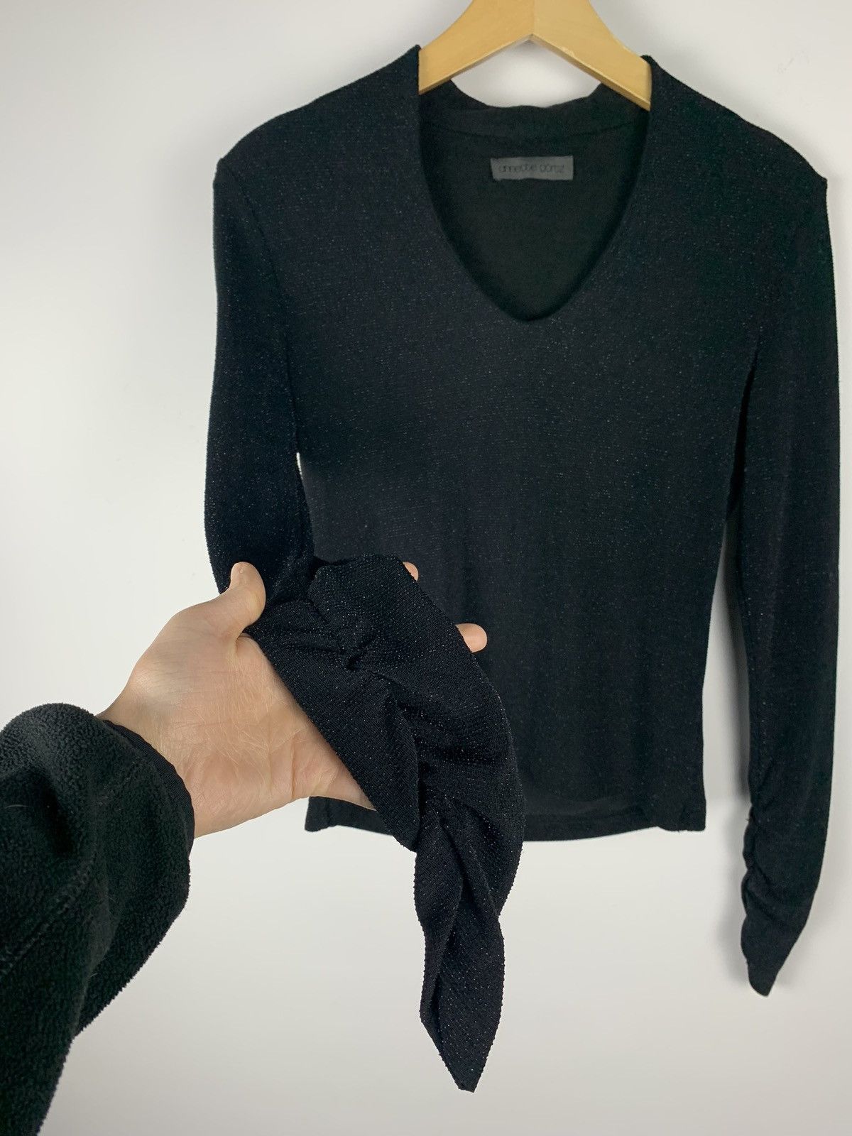 Annette Gortz Anette Gortz Rhinestones Long Sleeve Top Ladies Sz S Pleated Size S / US 4 / IT 40 - 6 Thumbnail