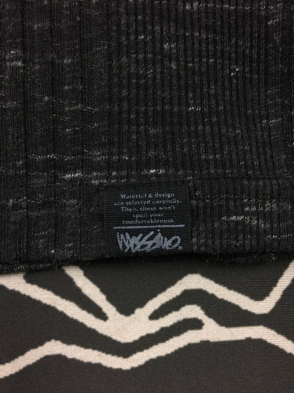 Mossimo Mossimo Black Ribbed V-Neck Long Sleeve Thermal Knit Tee Size US S / EU 44-46 / 1 - 4 Thumbnail