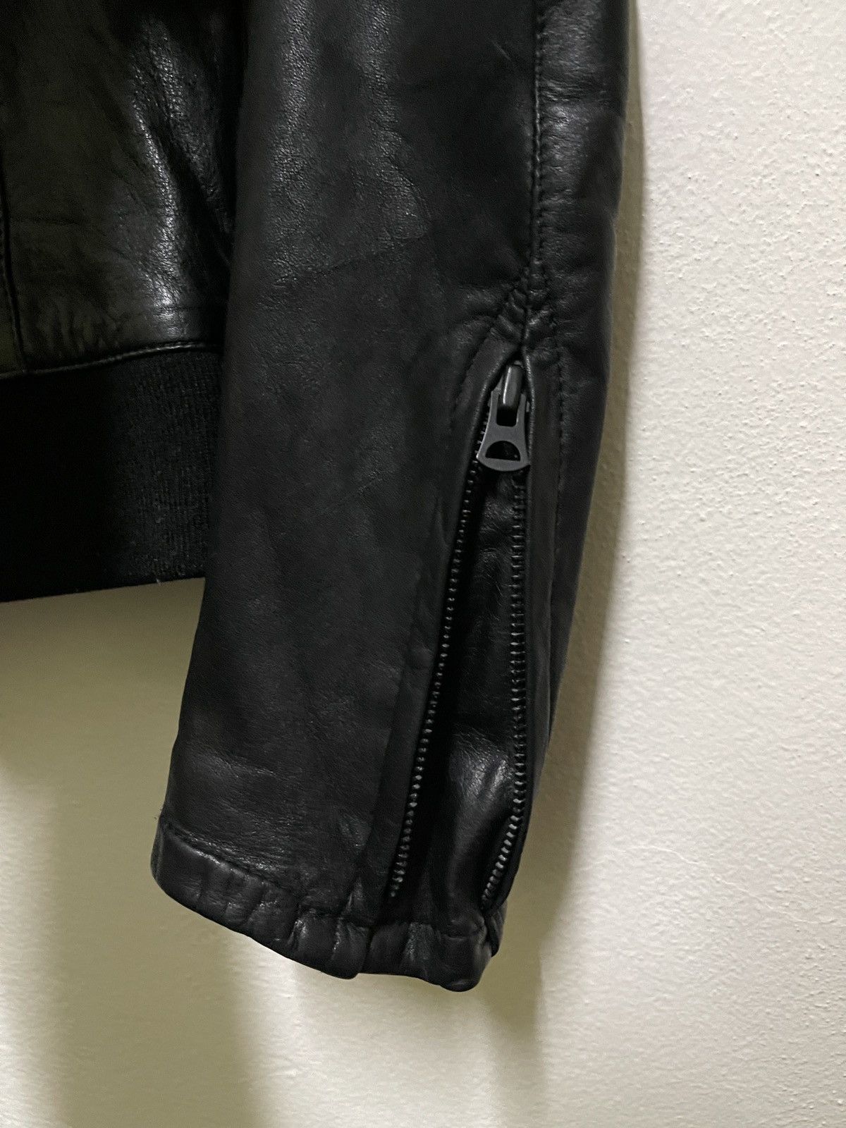 Japanese Brand Shama Biker Leather Jacket Zipper Japan 38 Size US S / EU 44-46 / 1 - 17 Thumbnail