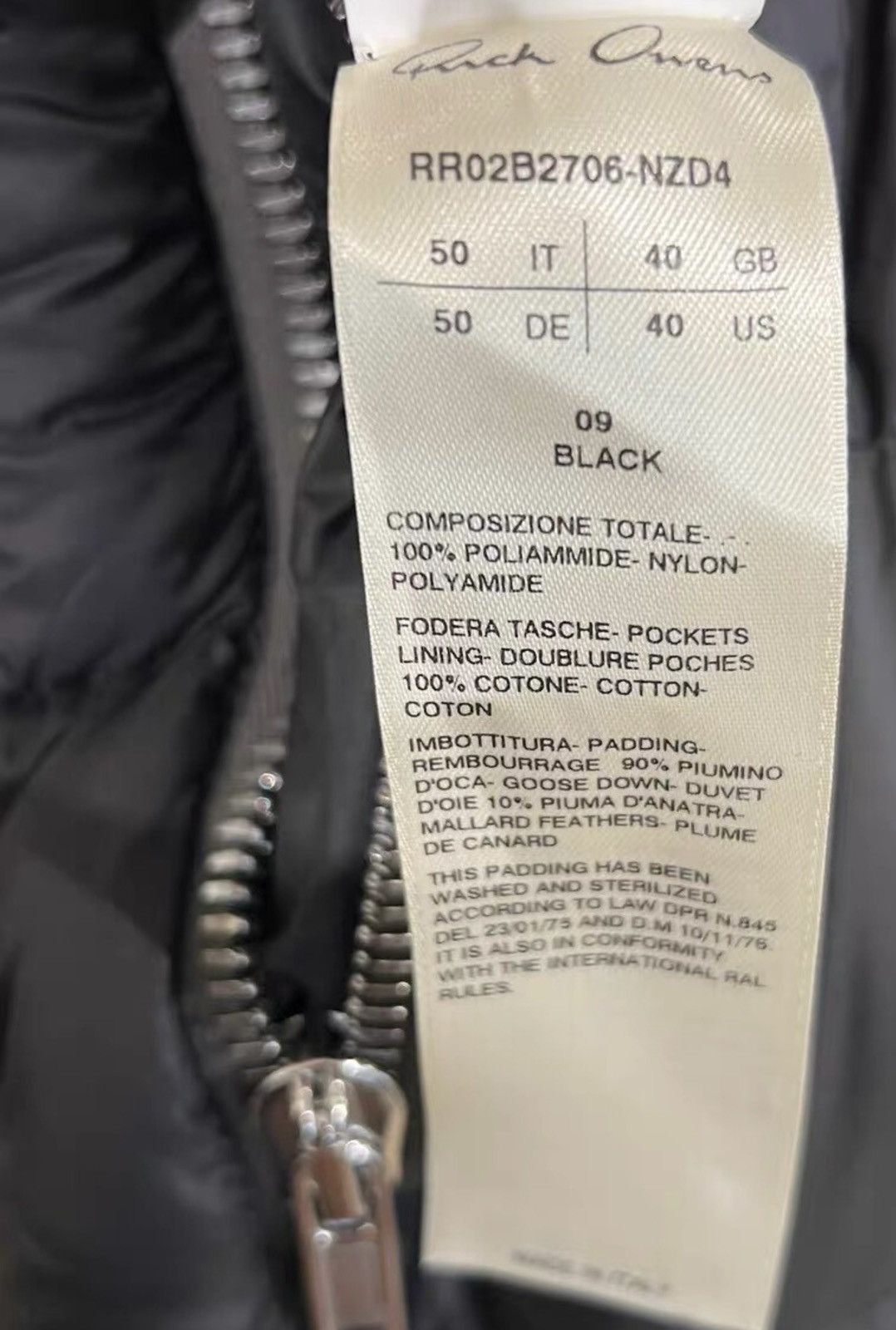 Rick Owens Rick Owens Shark-Head Down Vest Size US M / EU 48-50 / 2 - 6 Thumbnail