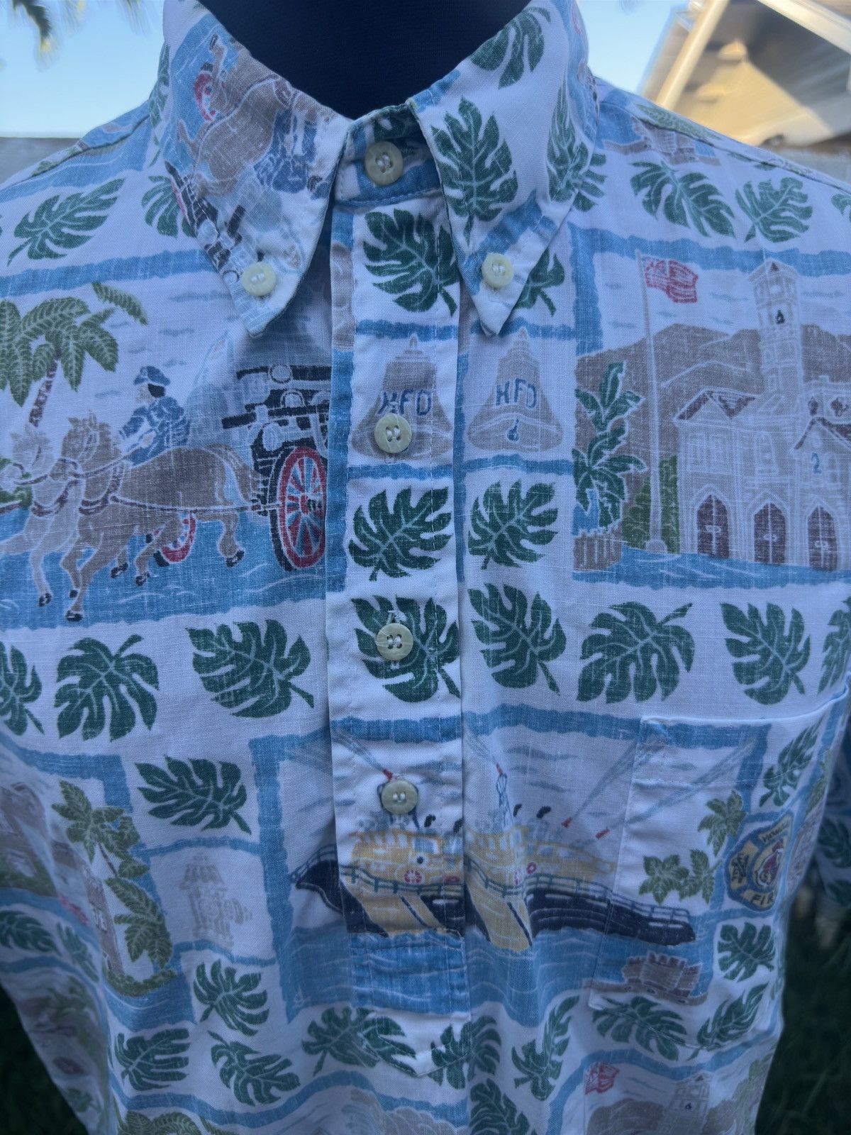 Reyn Spooner Reyn Spooner Dietrich Varez Honolulu Fire Department Men's L Size US L / EU 52-54 / 3 - 3 Thumbnail