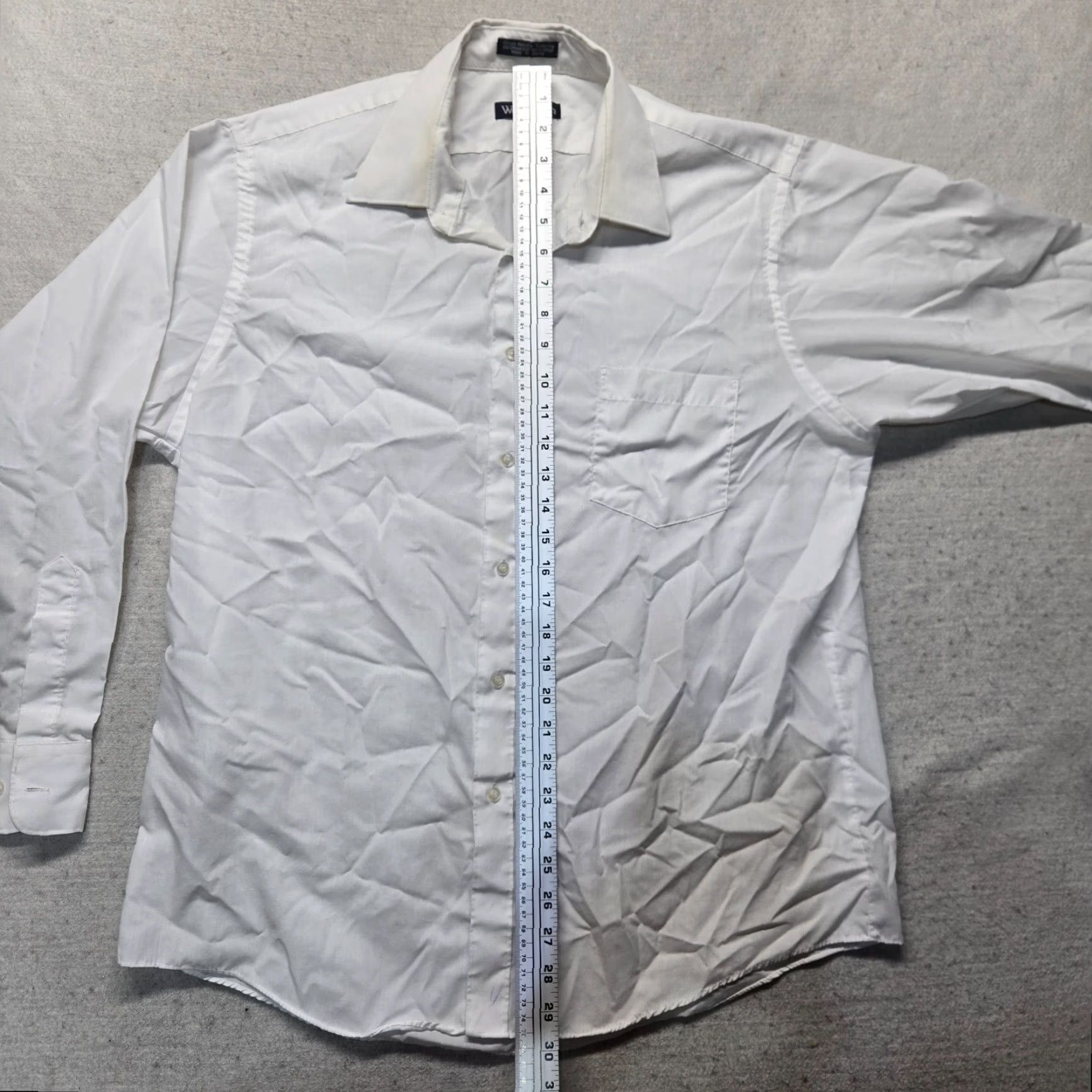 Vintage Wentworth Shirt Button-Up Adult Men's 16.5 White Long Sleeve Casual 16.5 32/33 Size US XL / EU 56 / 4 - 6 Thumbnail