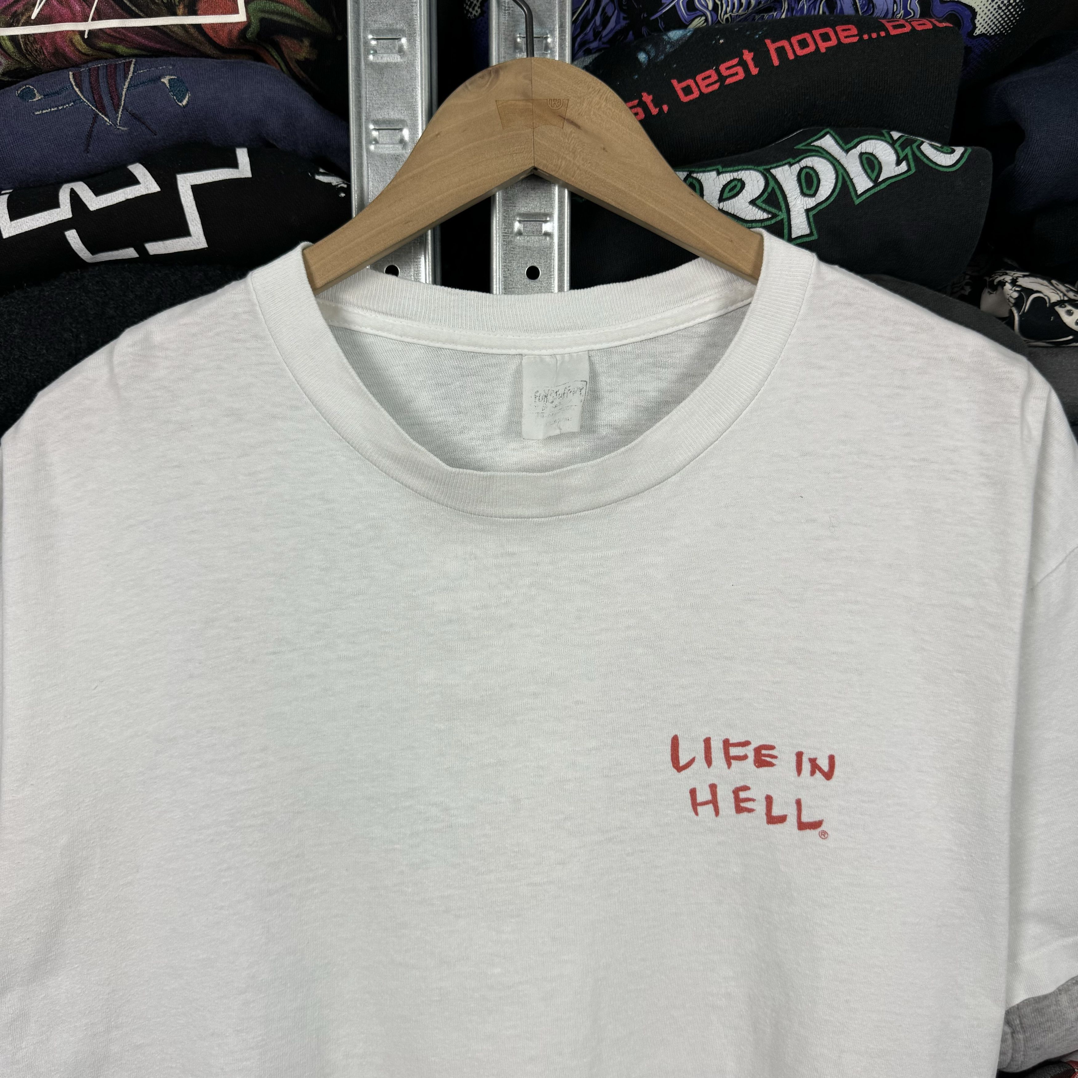 The Simpsons 1989 MATT GROENING LIFE IN HELL WORK IS HELL T-SHIRT TEE Size US M / EU 48-50 / 2 - 7 Thumbnail