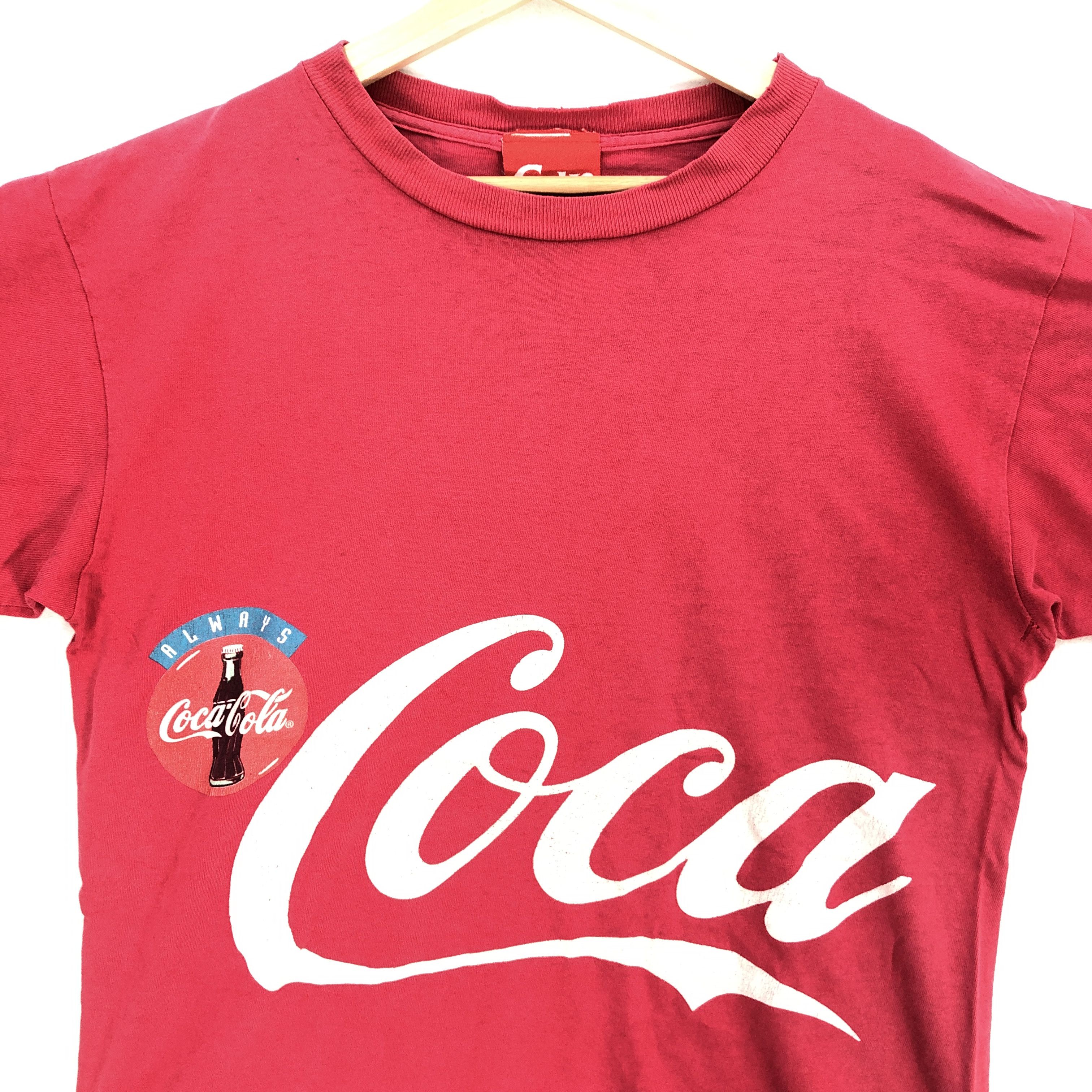 Coca Cola Vintage Coke T Shirt 1994 Letter Coca Cola Tees Size US L / EU 52-54 / 3 - 3 Thumbnail