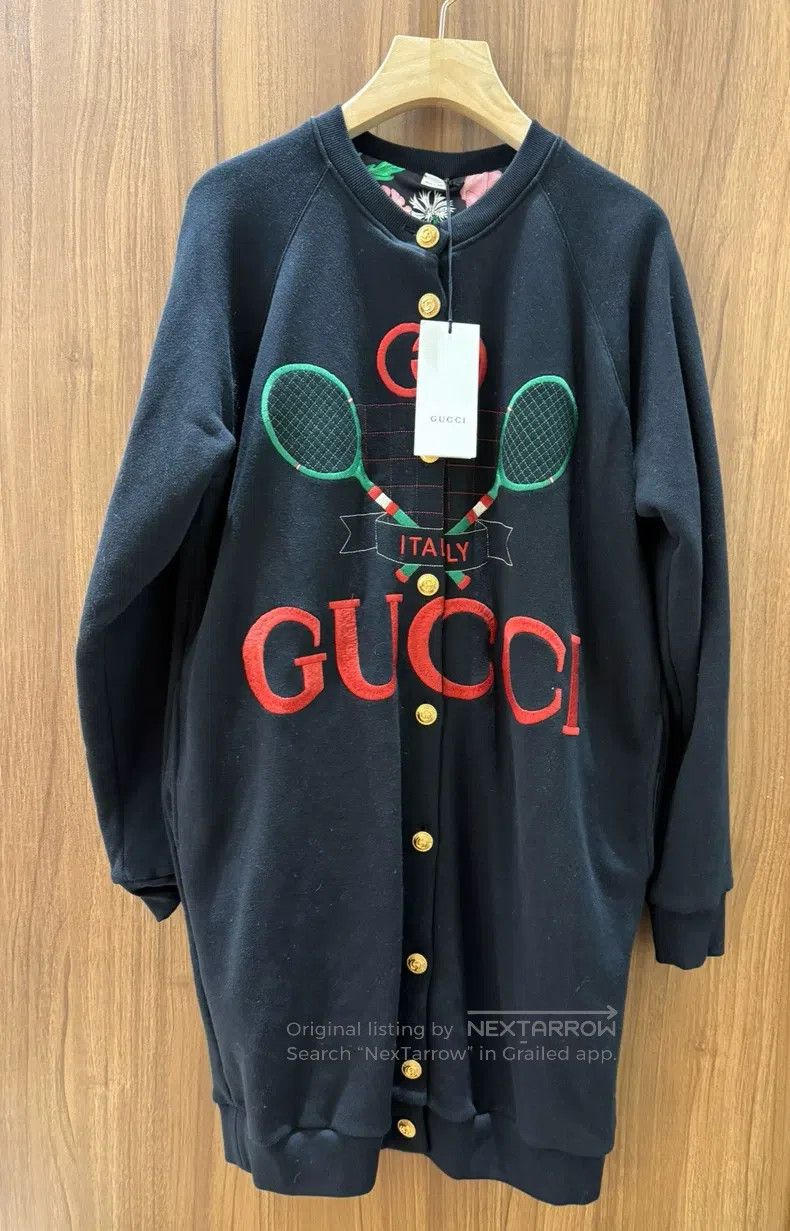 Gucci Gucci Wear a long tennis racket jacket on both sides Size XS / US 0-2 / IT 36-38 - 1 Thumbnail