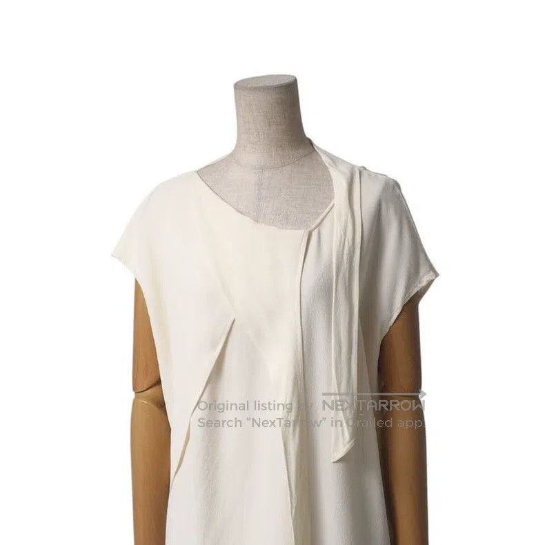 Hermes Hermes Silk Milkshake White Sleeveless Top Size XXS / US 00 / IT 34 - 5 Thumbnail