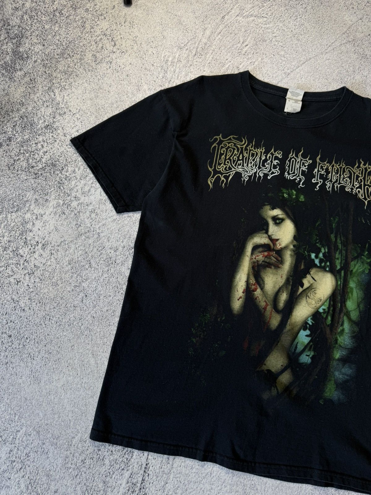 Band Tees Vintage Cradle Of Filth T Shirt King Of The Woods Rare Y2K Size US L / EU 52-54 / 3 - 2 Thumbnail