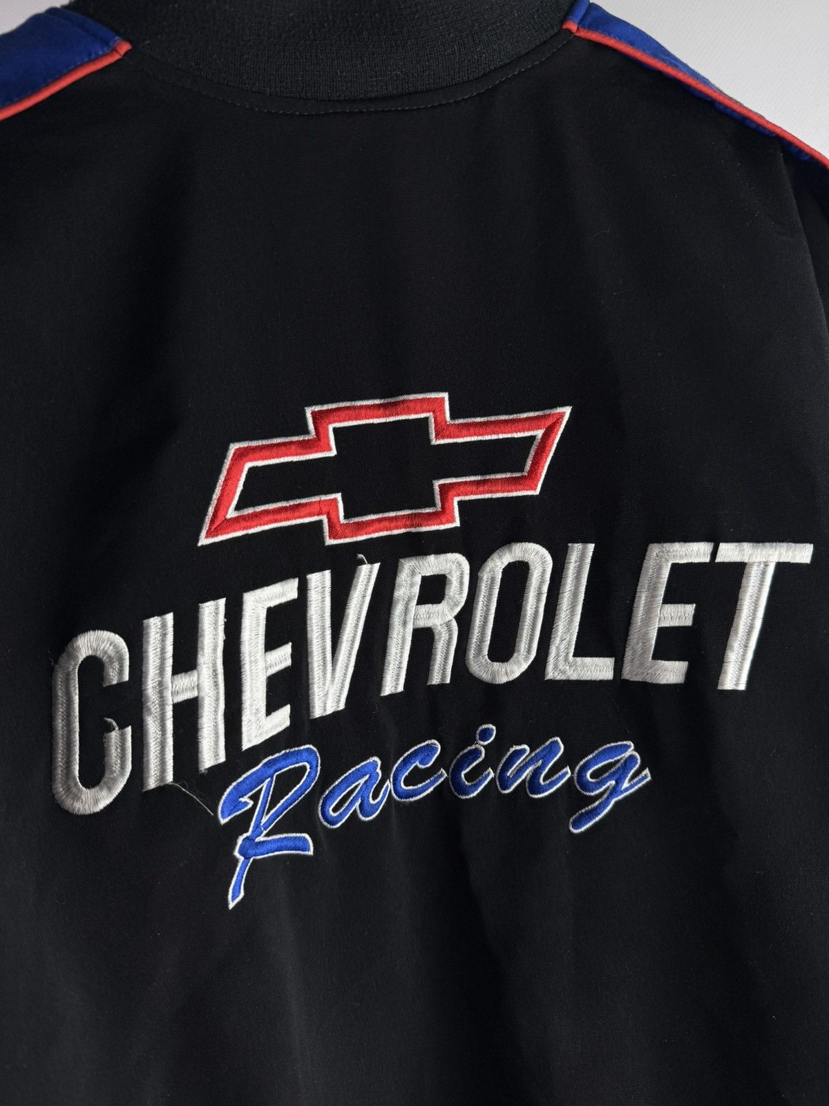 Chevrolet Vintage 90s Chevrolet Racing Bomber Zipper Jacket NASCAR Size US L / EU 52-54 / 3 - 8 Thumbnail
