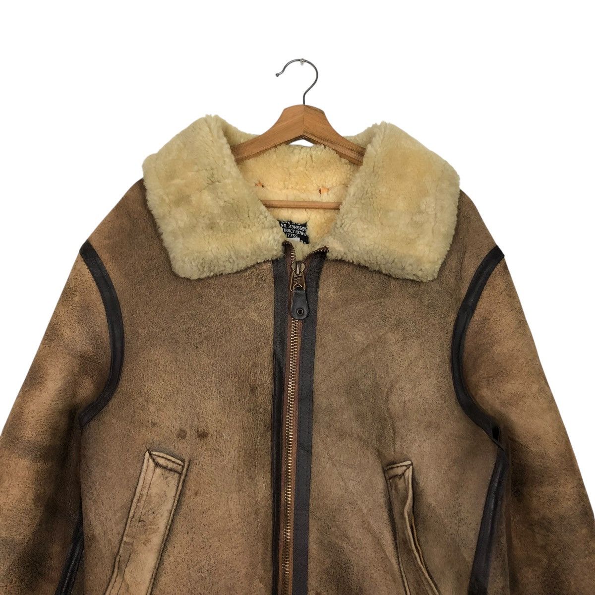 Avirex 🔥VINTAGE GENUINE LEATHER JACKET B3 AVIREX USA AERO LEATHER Size US M / EU 48-50 / 2 - 5 Thumbnail