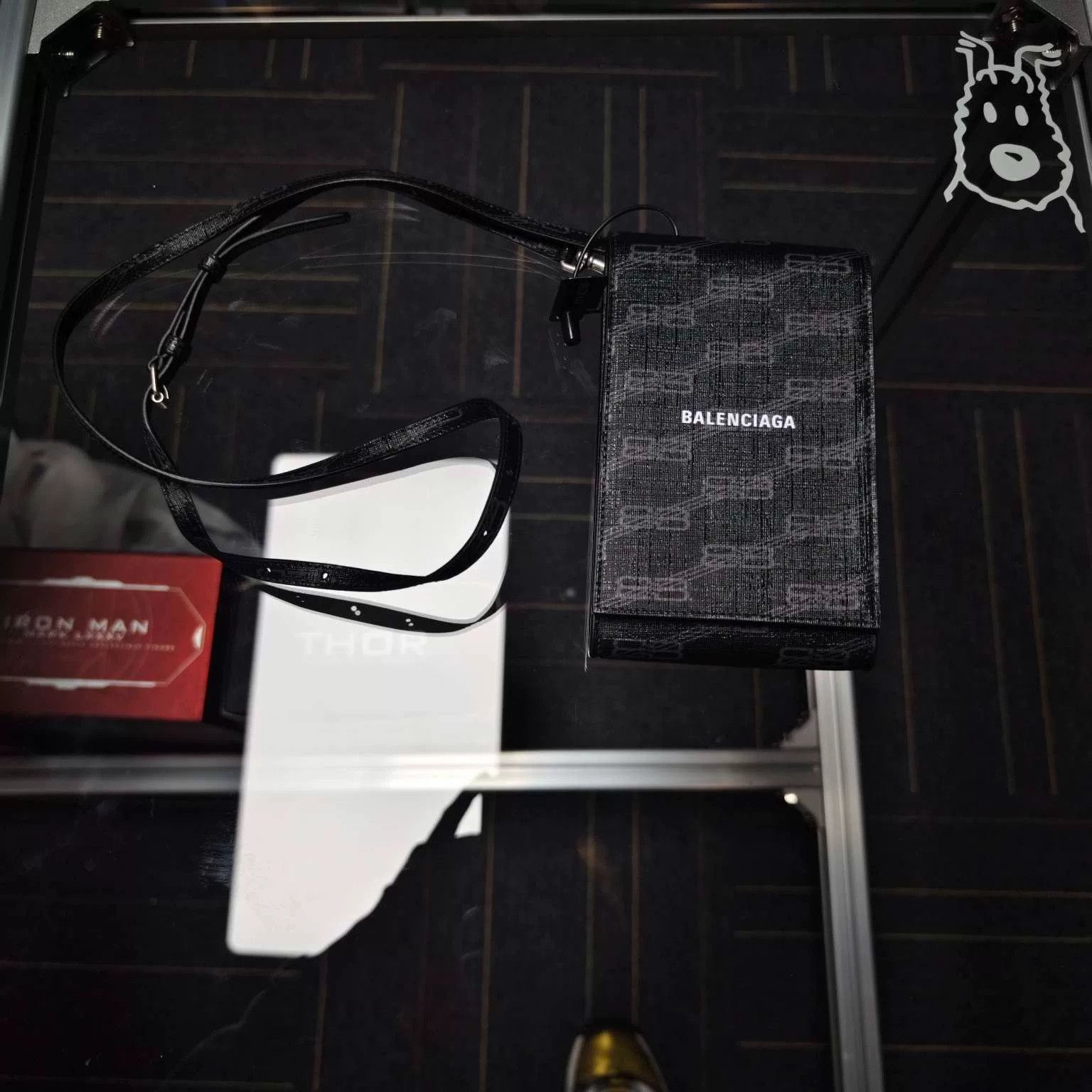 Balenciaga Balenciaga Double B Monogram Phone Bag Size ONE SIZE - 2 Thumbnail
