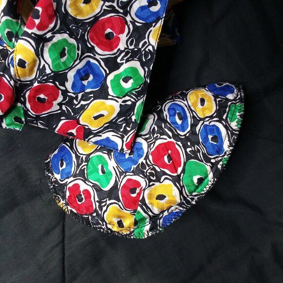 Other Vintage Pia Rucci Abstract Donut Rings Silk Button Shirt Size M / US 6-8 / IT 42-44 - 8 Thumbnail