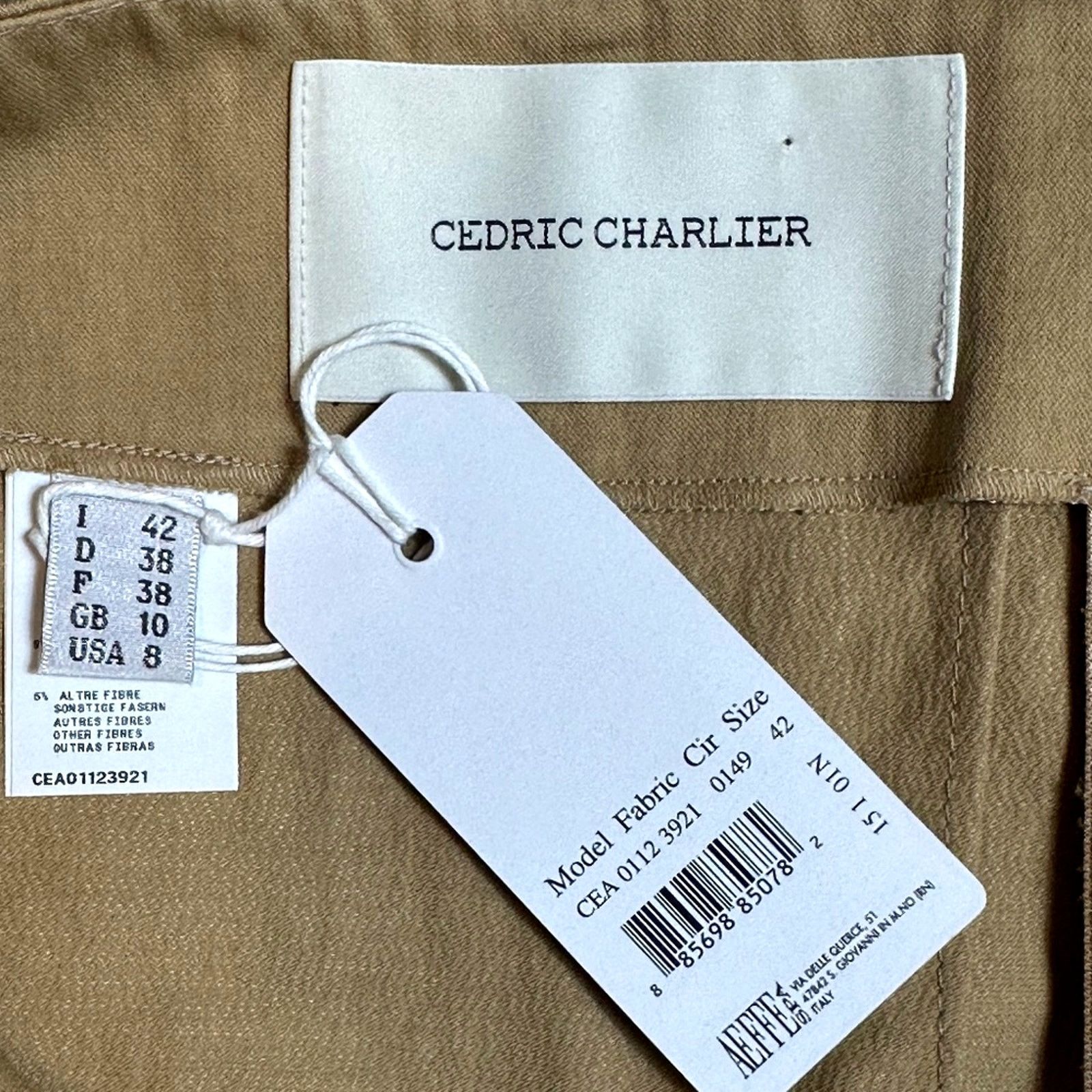 Cedric Charlier Cedric Charlier Knee Length Pencil Skirt Tan Size 8 Size M / US 6-8 / IT 42-44 - 12 Thumbnail