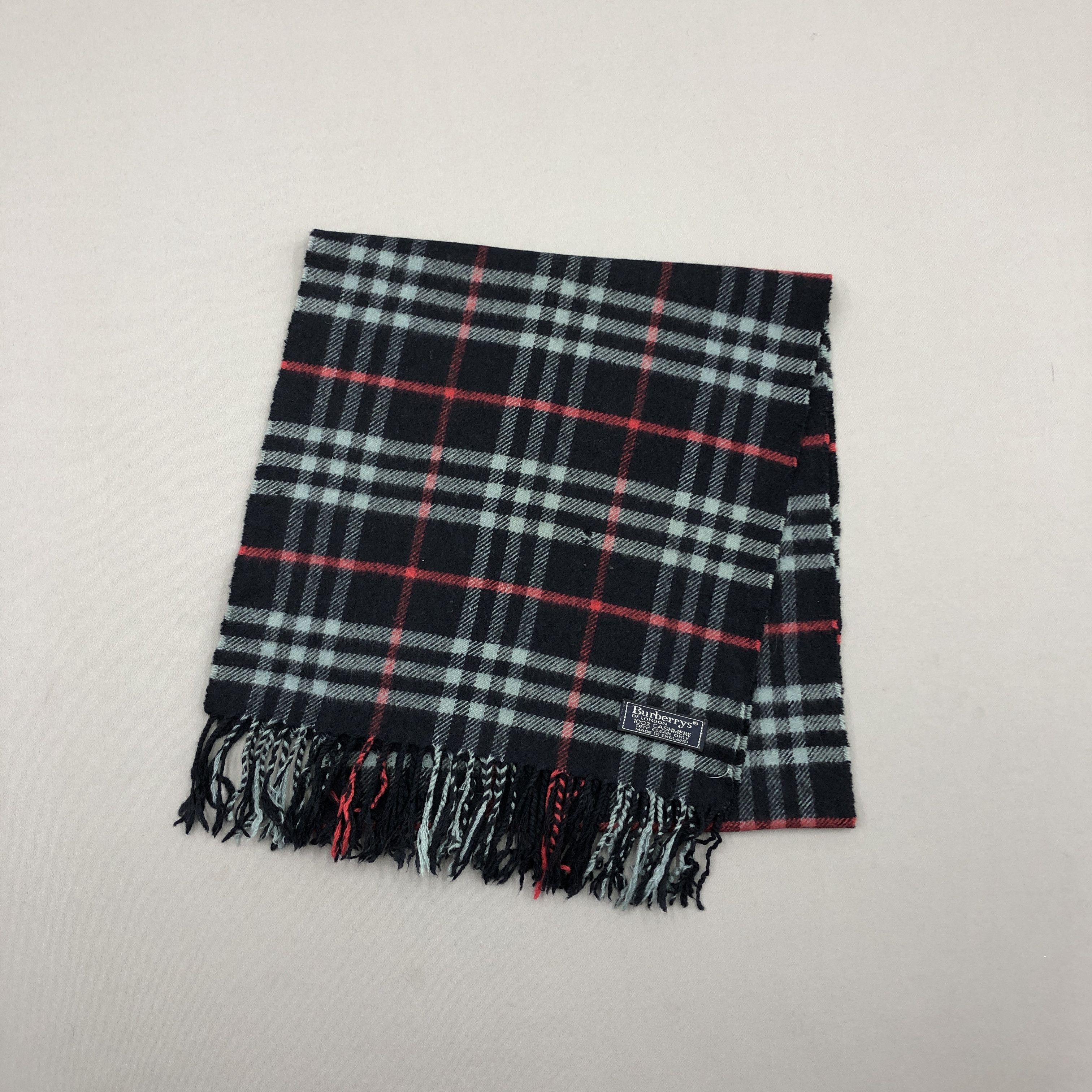 Burberry Vintage Burberry Scarf Muffler Wool Cashmere Scarves Size ONE SIZE - 2 Thumbnail