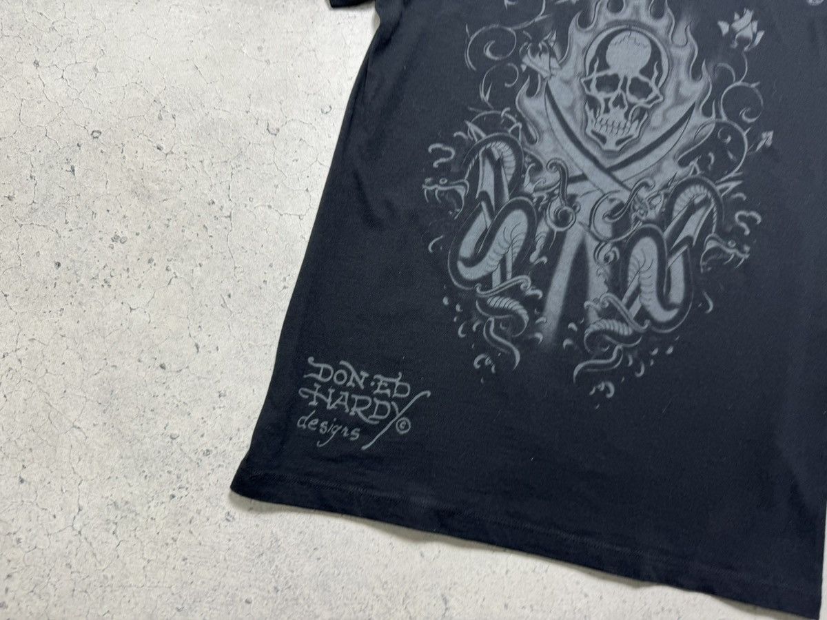 Ed Hardy Ed Hardy by Christian Audigier Big Logo Skull T-Shirt Size M Size US M / EU 48-50 / 2 - 11 Thumbnail