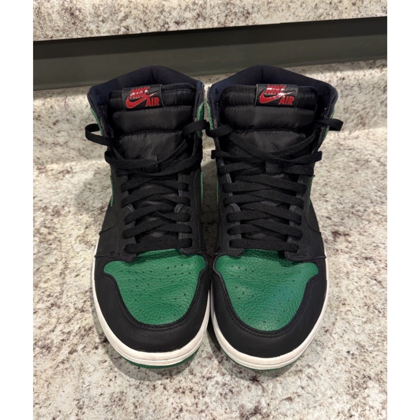 Jordan Brand Nike Air Jordan 1 Retro High OG Pine Green 2.0 2020 - Size 10 - Men - Leather Sneaker - Jordan 555088-030 Size ONE SIZE - 3 Thumbnail